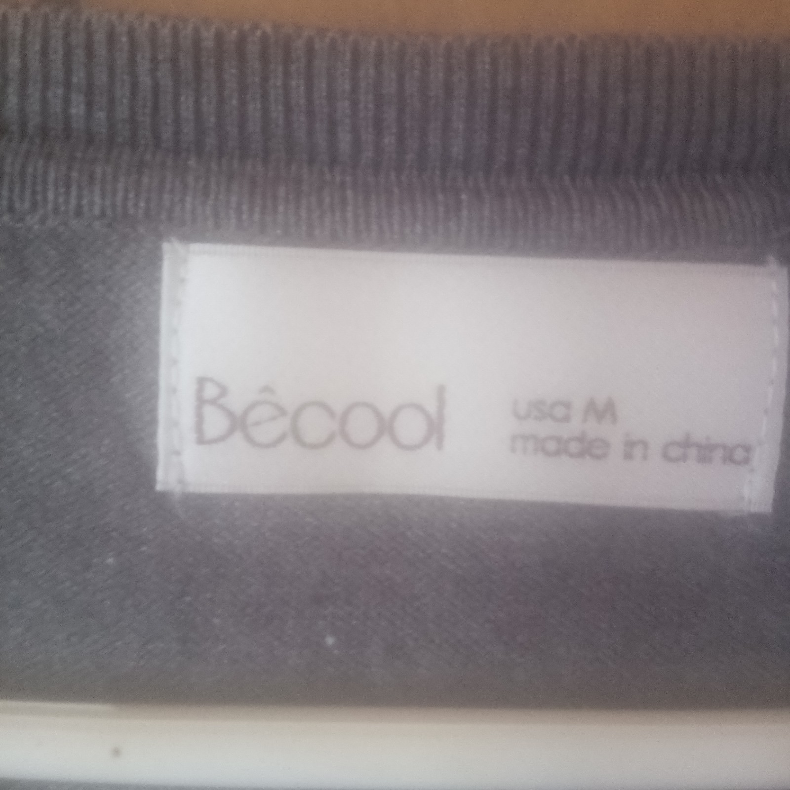 Becool Smoke Gray Long Sleeve Pullover Top Size M NWT Basic Soft Tee