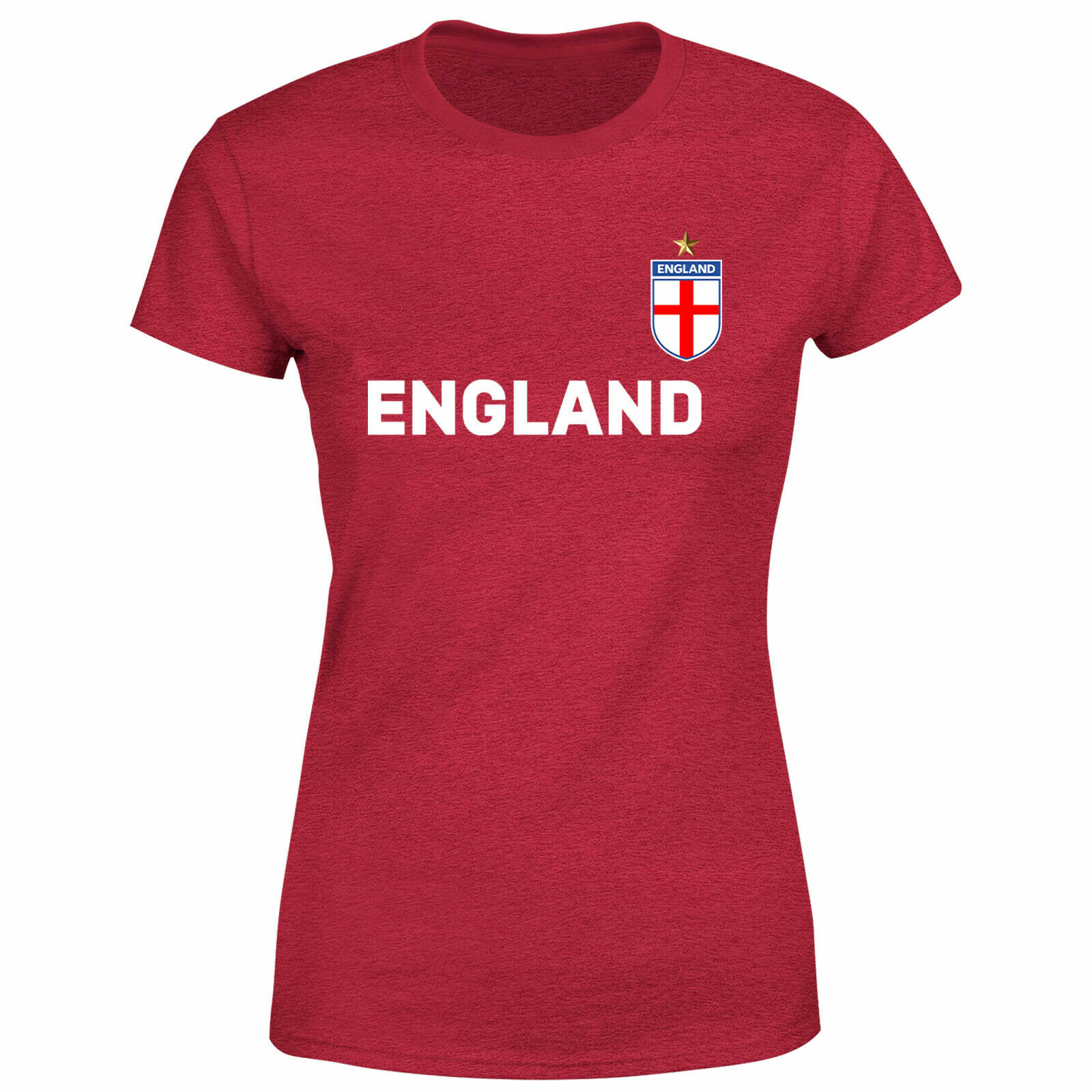 England Football Womens T Shirt Soccer Training Sports Tee Top