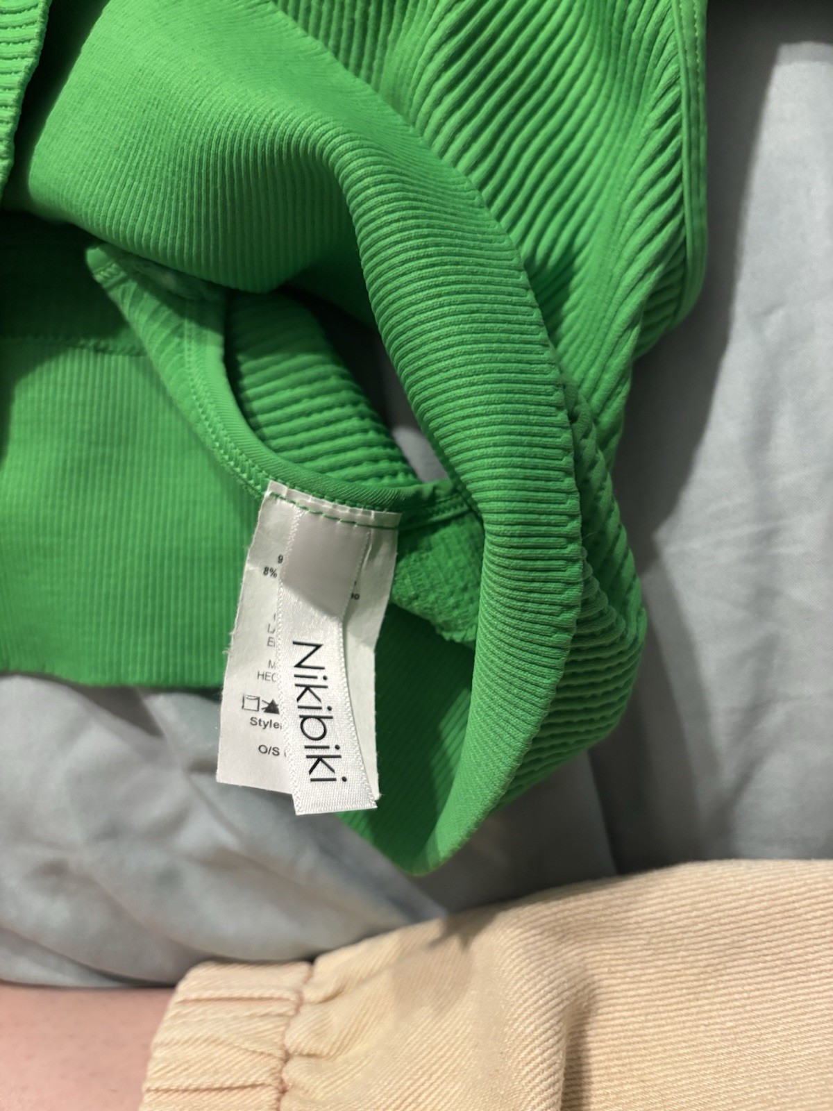Nikibiki OS Ribbed Crop Top