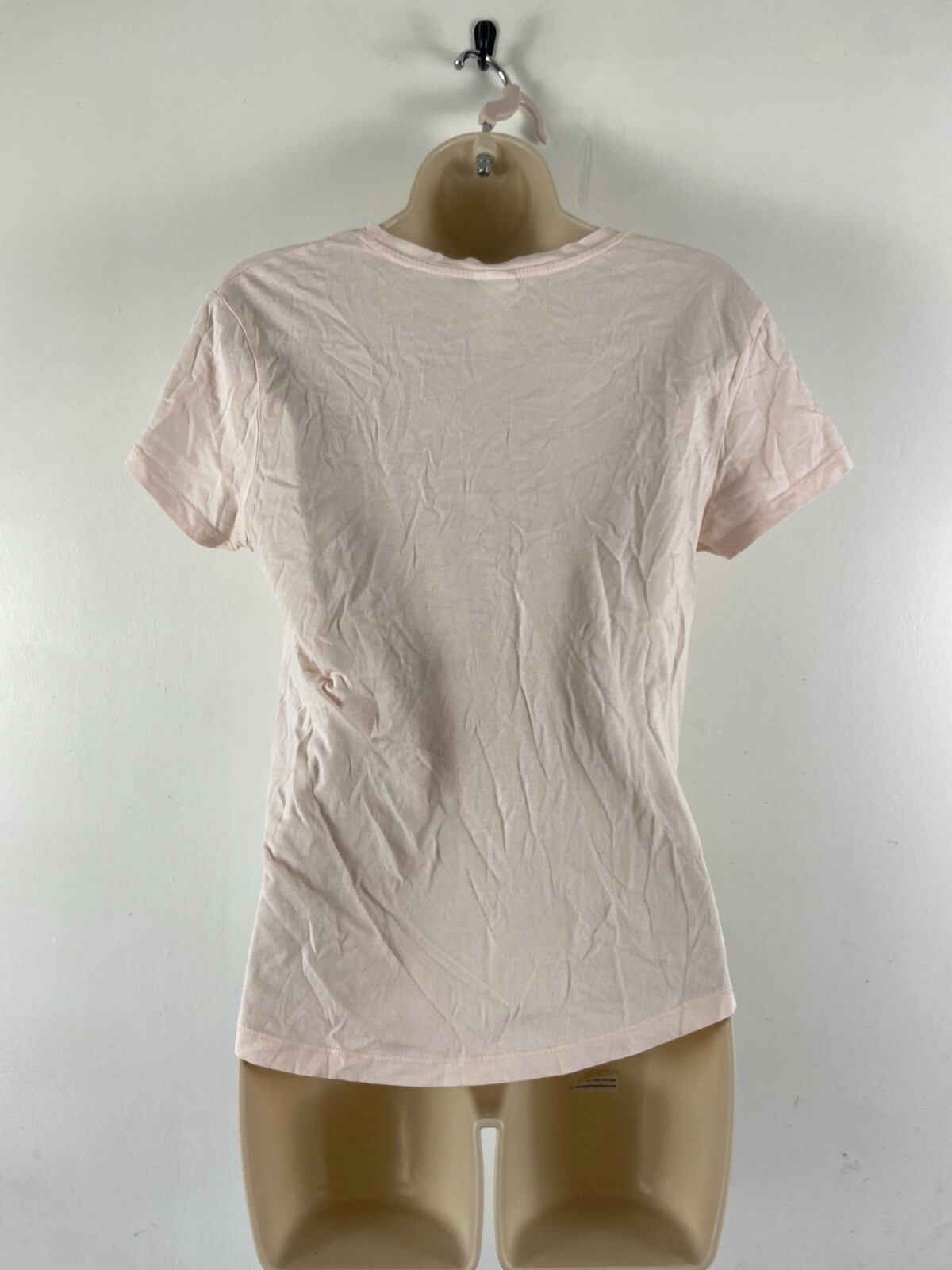 H&M Basic size Small white cotton round neck short sleeve top