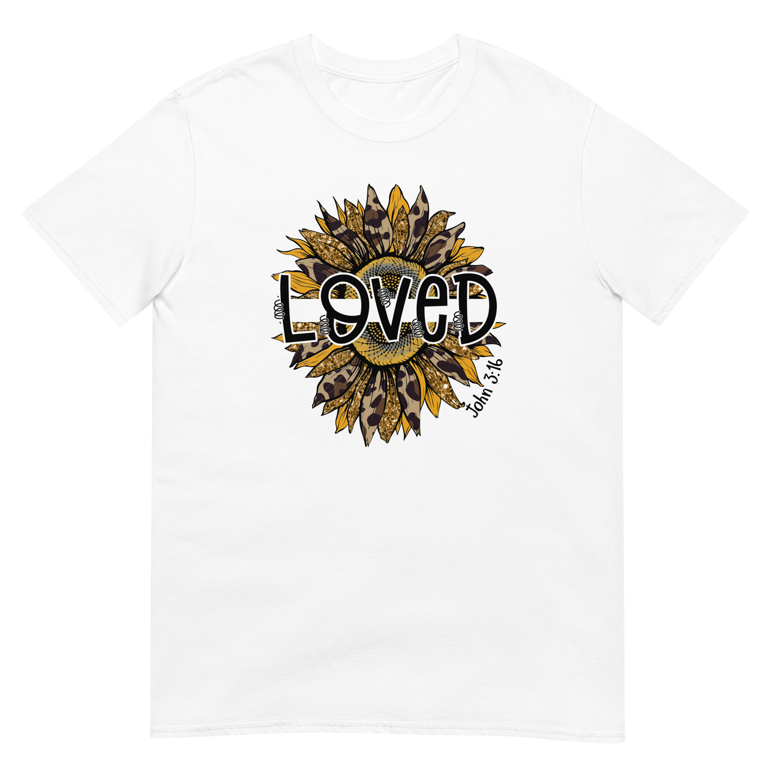 Loved Sunflower Unisex T-Shirt, Flower Nature God Happy Religious Garden Color
