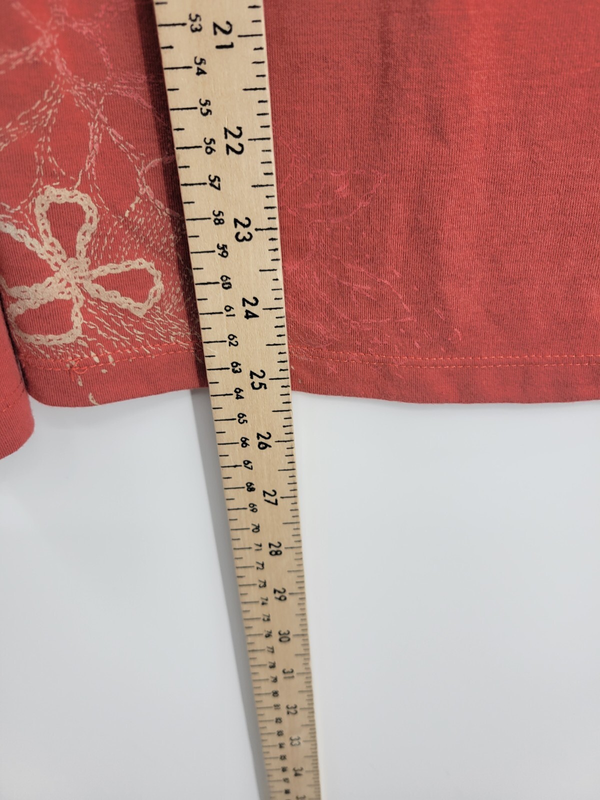 The North Face Top Womens Large Burnt Orange Graphic Floral Long Sleeve Outdoor
