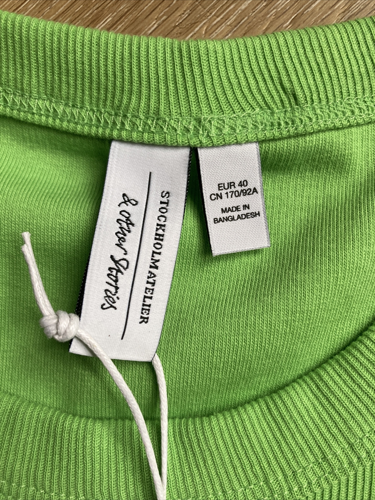 & Other Stories Green Cropped Tank Ribbed EUR 40 US M? SEE Measurements NWT