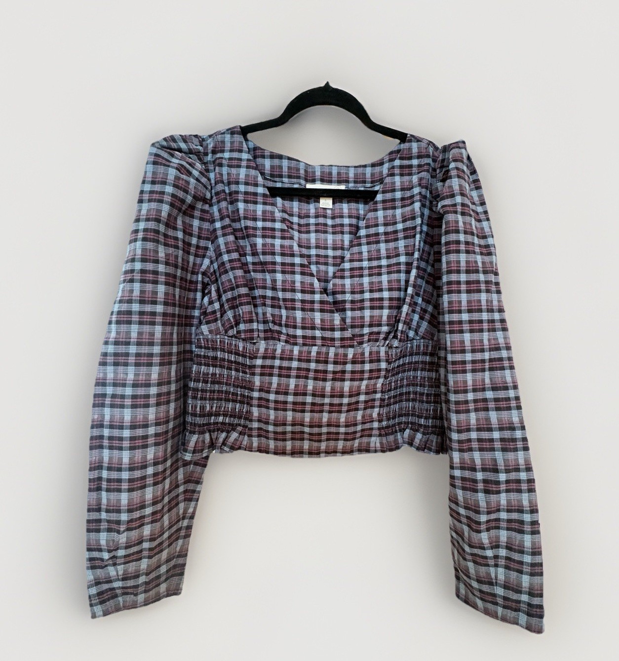 Plaid Blouse, Women’s, Size M
