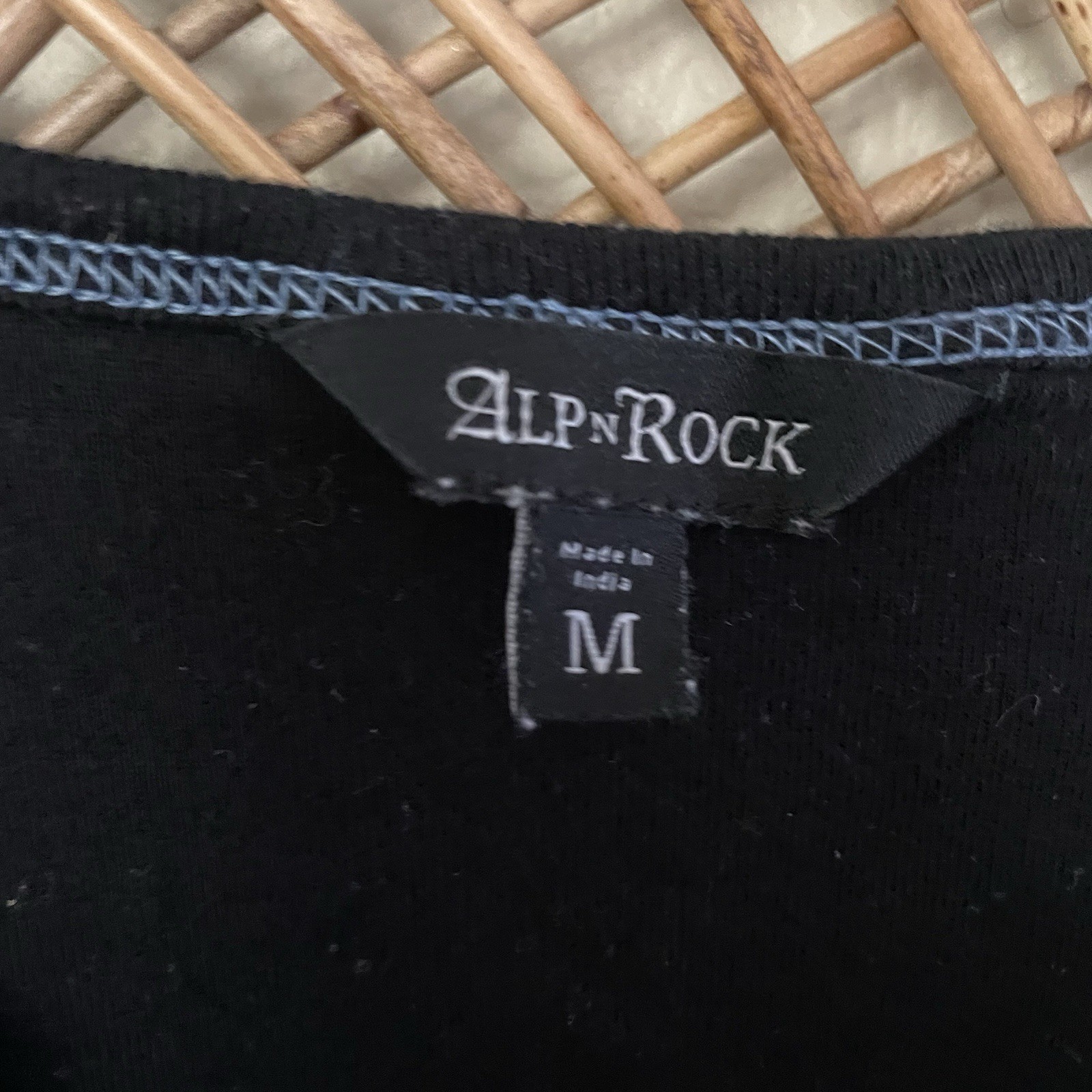 Alp N Rock Ladies Slope Henley Long Sleeve Top Shirt Ski Embroidered Sz M B1