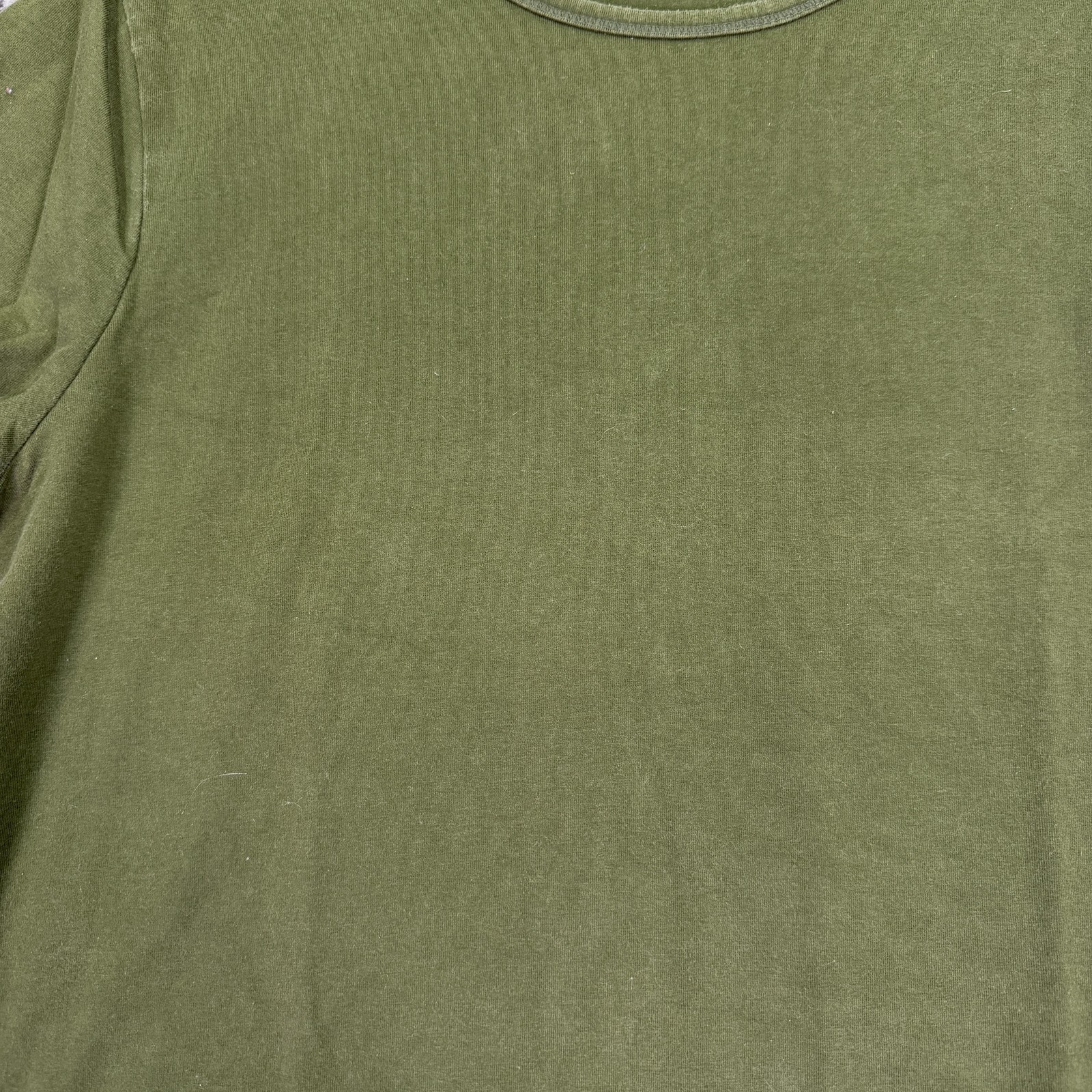 Route 66 Shirt Womens XL Green Long Sleeve Crew Neck Stretch Casual Tee
