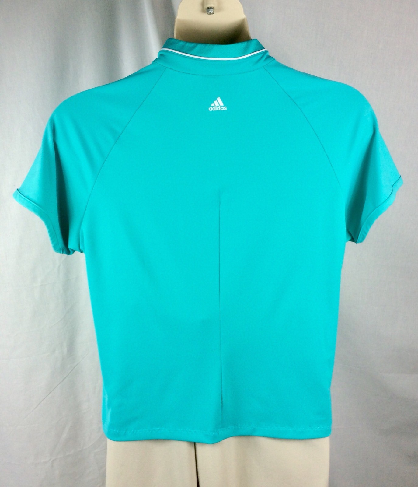 Adidas Blouse Womens Size XL Multi-Color 1/2 Zip Short Sleeve 90s Pure Motion