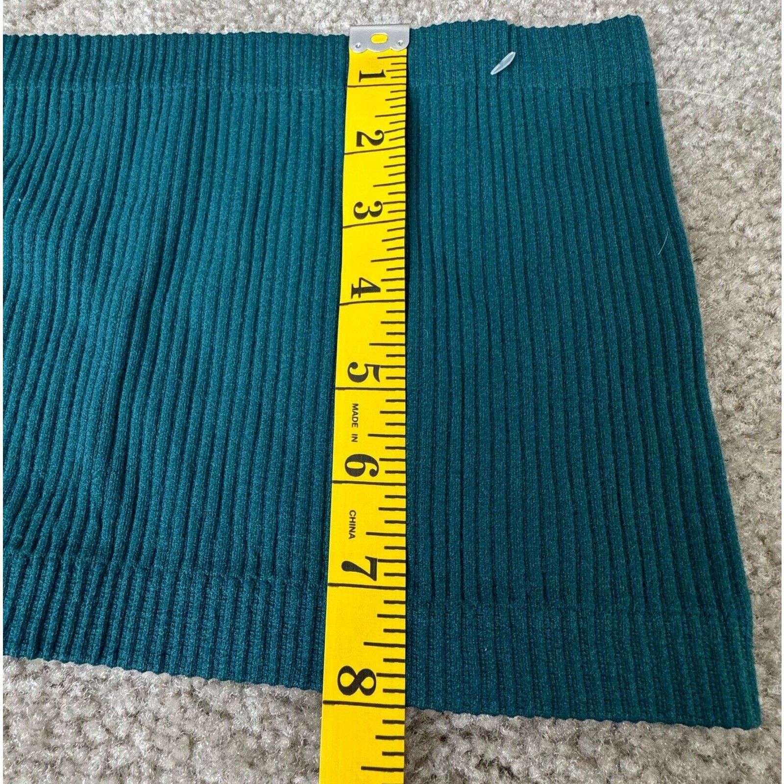 Aura ribbed Deep Teal bandeau top Women’s Size Medium/Large Brand New Nwts