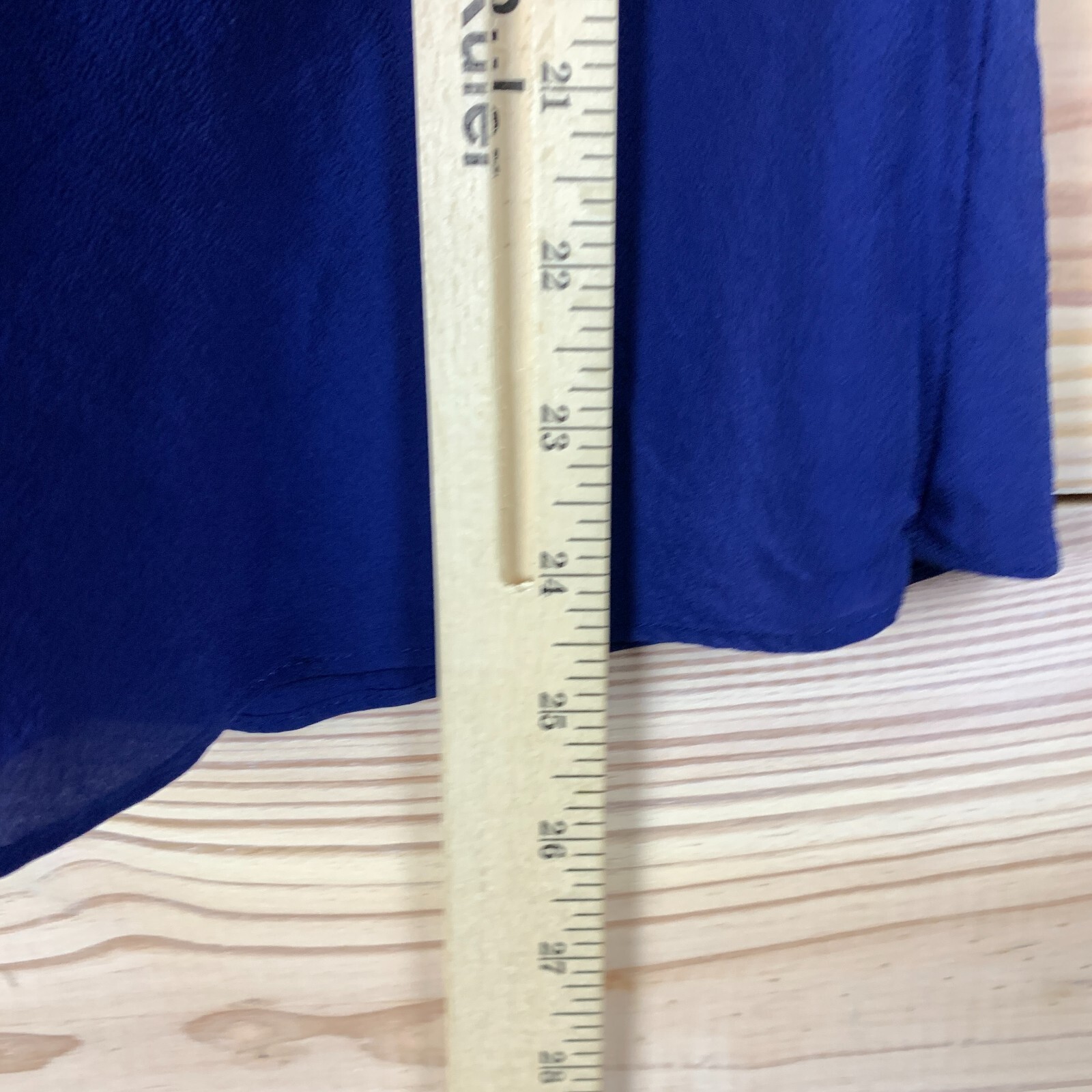 Classiques Entier Top Womens Small Silk Sleeveless Blue