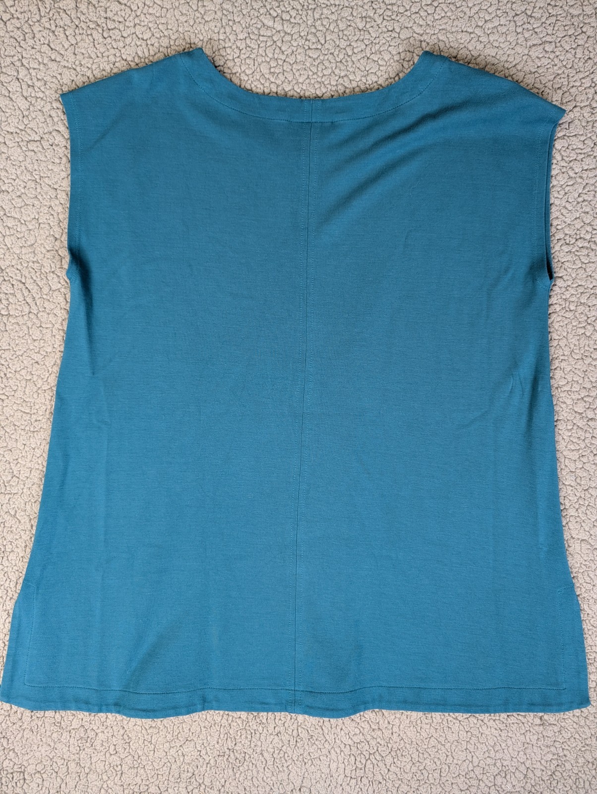 J Jill Wearever Ponte Tunic Top Sleeveless Heavy Layering Relaxed Fit Sz M Green