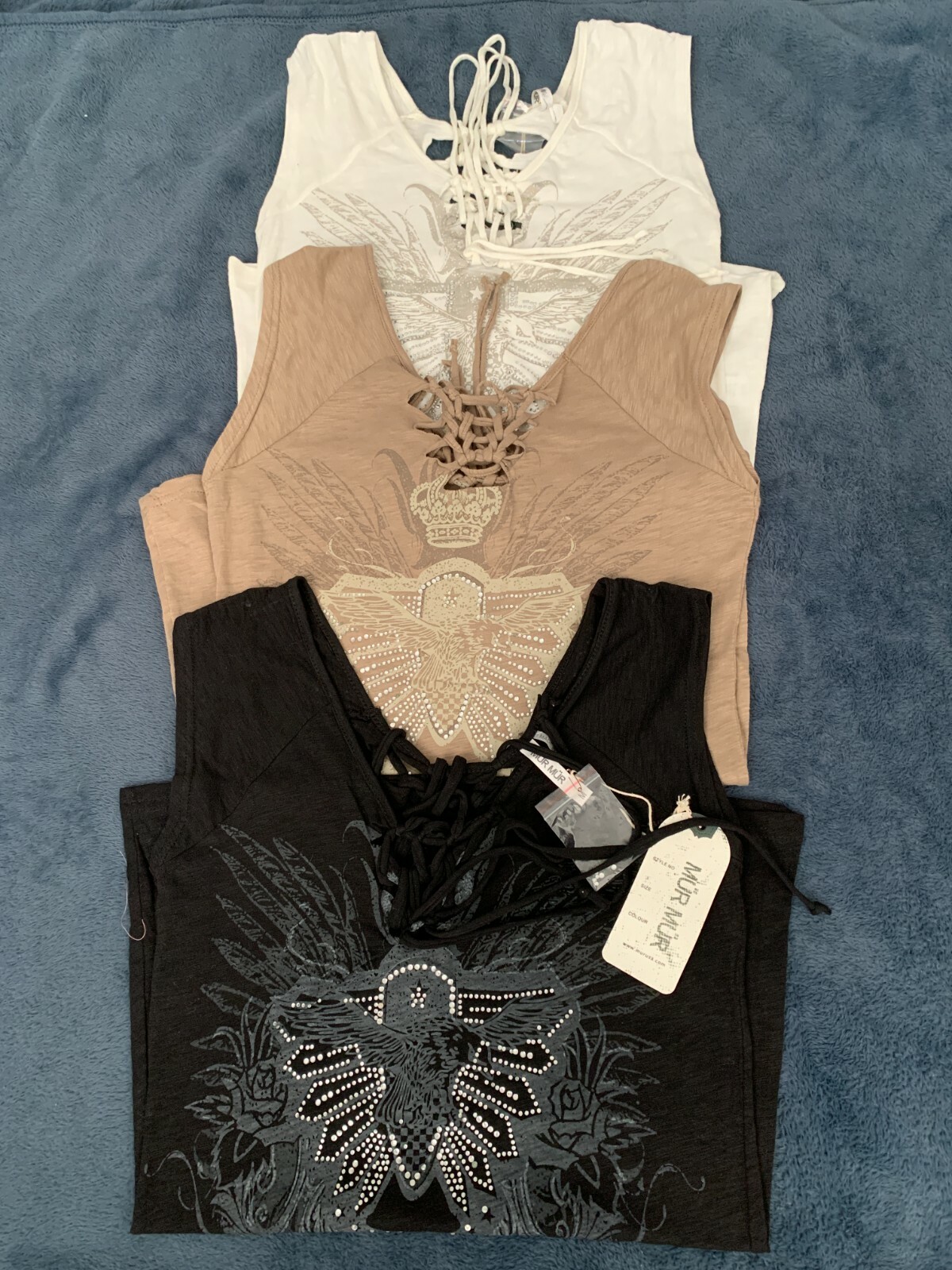Murmur Cap Sleeves Cotton T-shirt Various Color & Size NWT