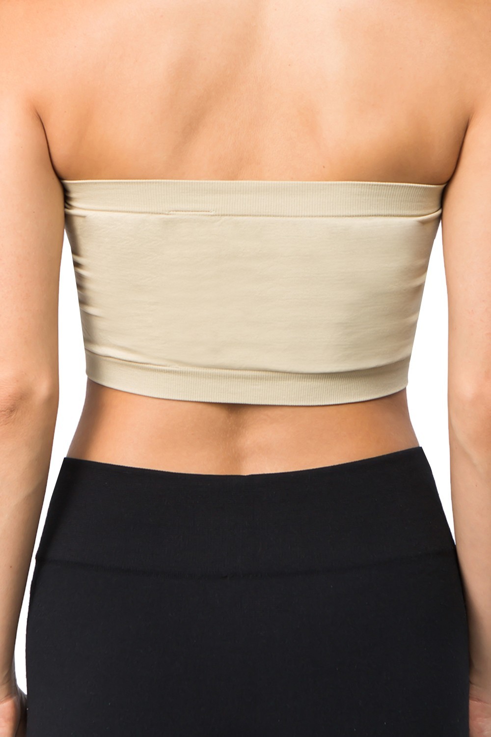 Seamless Top Layering Bandeau Stretchable Spandex One Size Regular Fits S/M