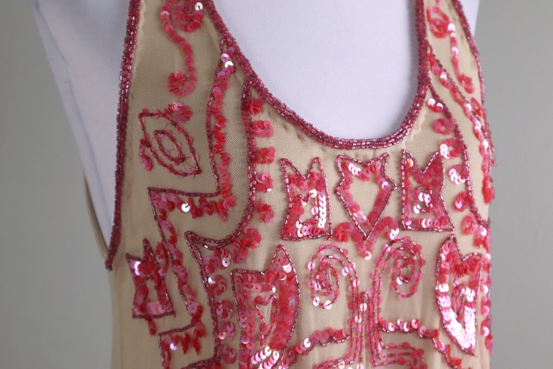 CALYPSO ST. BARTH NEW Mesh Sequin Beaded Embellished Tank Top Size Small