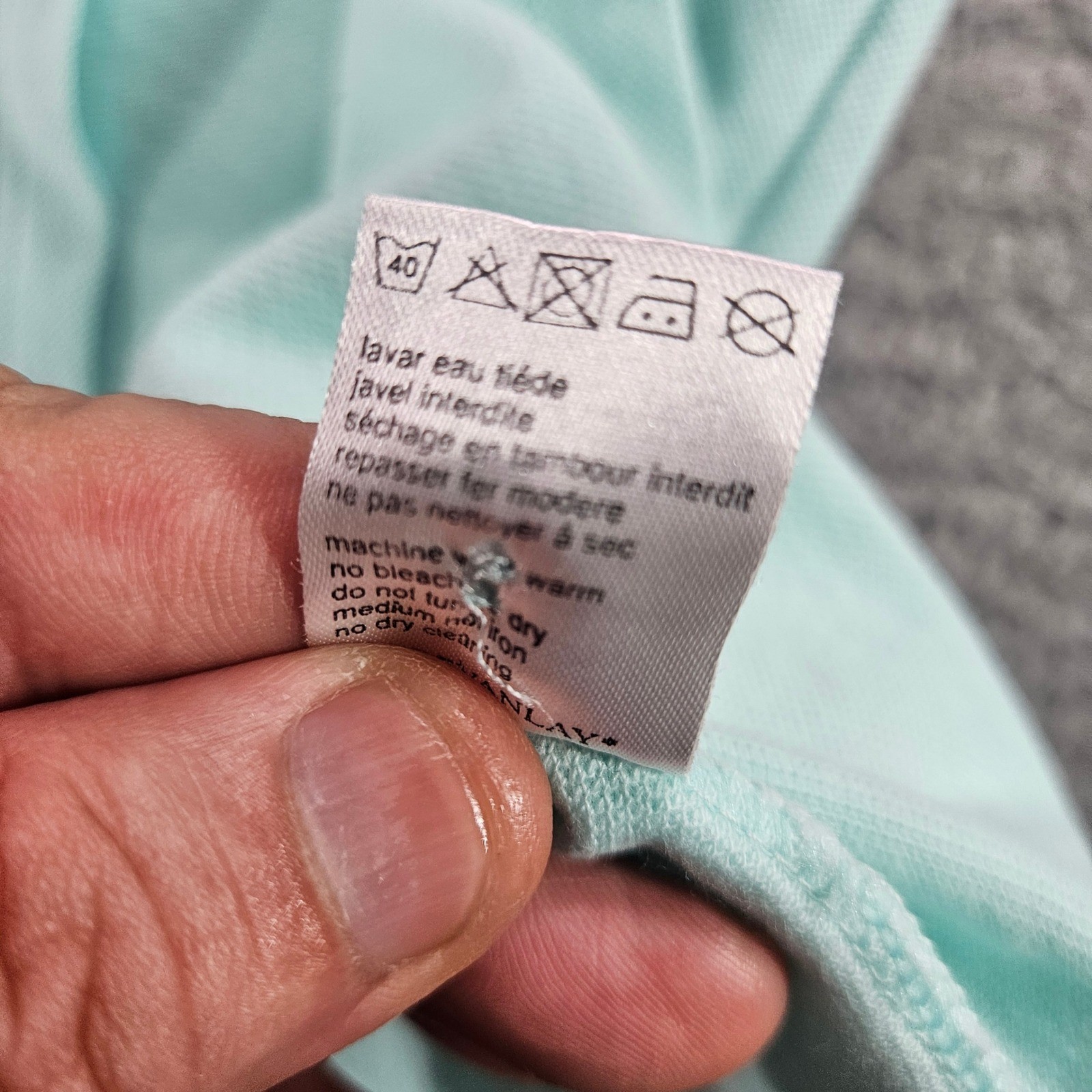 Lacoste Womens Mint Green Cotton Pique Short Sleeve Polo Shirt Size 6