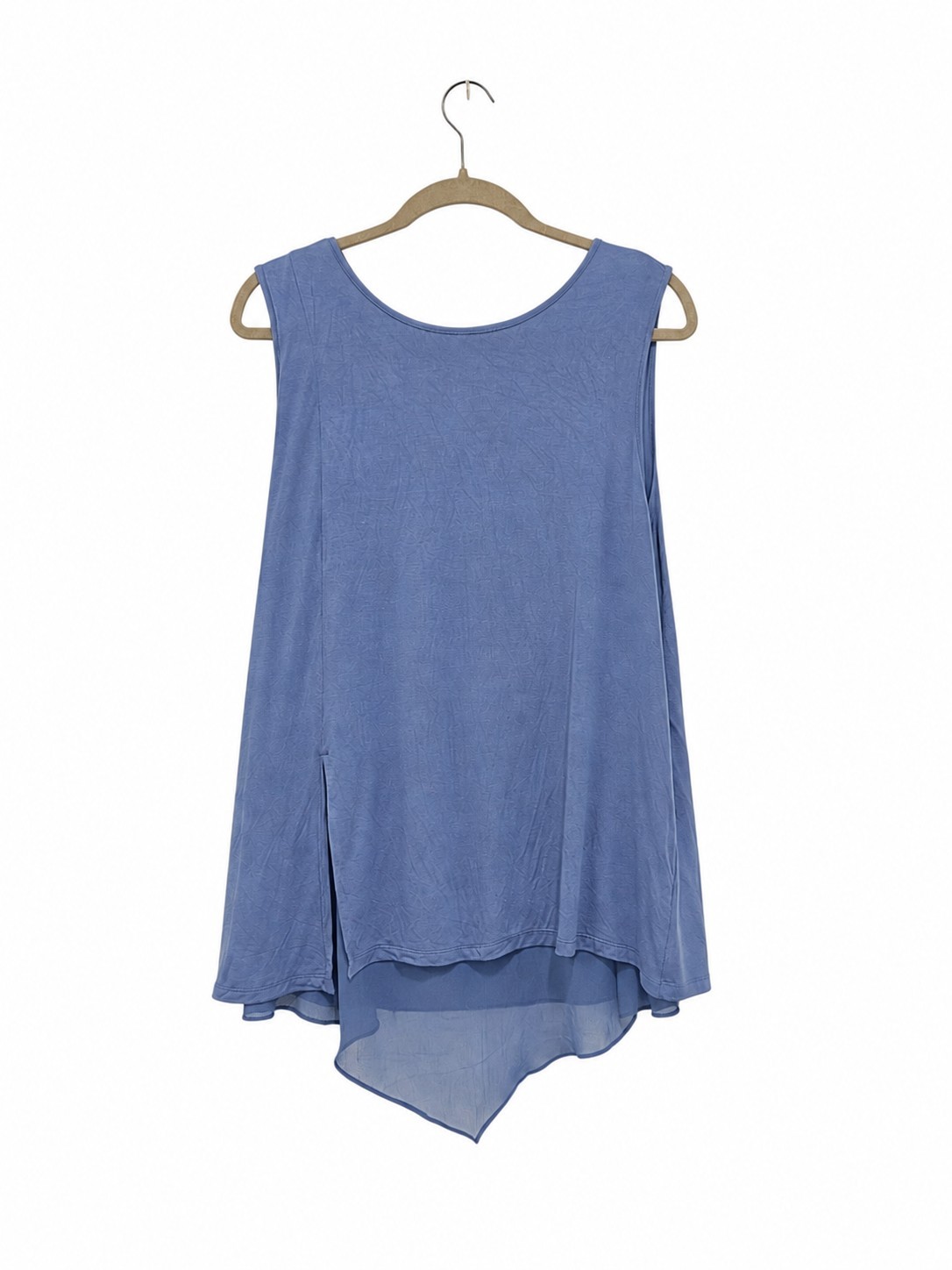 Sleevless Top Size Large in Blue by H for Halston