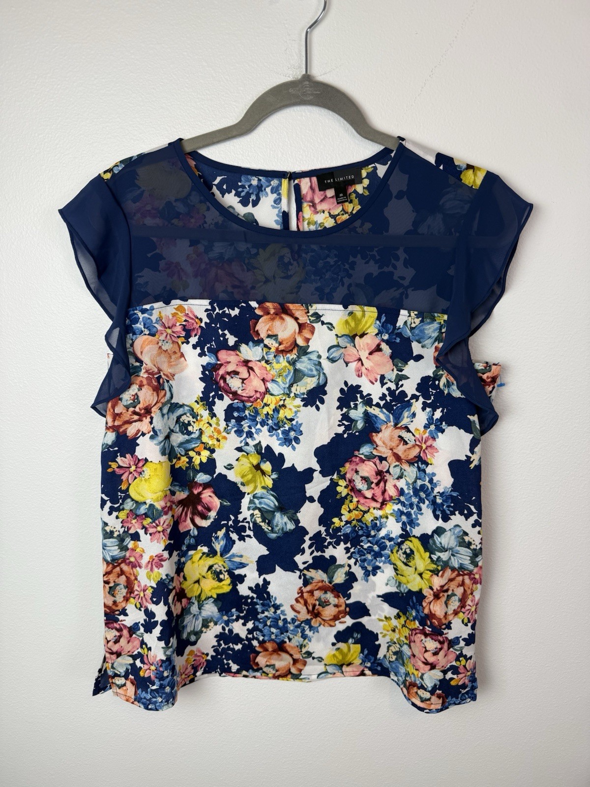 The limited Women’s Blouse floral short sleeve career Medium