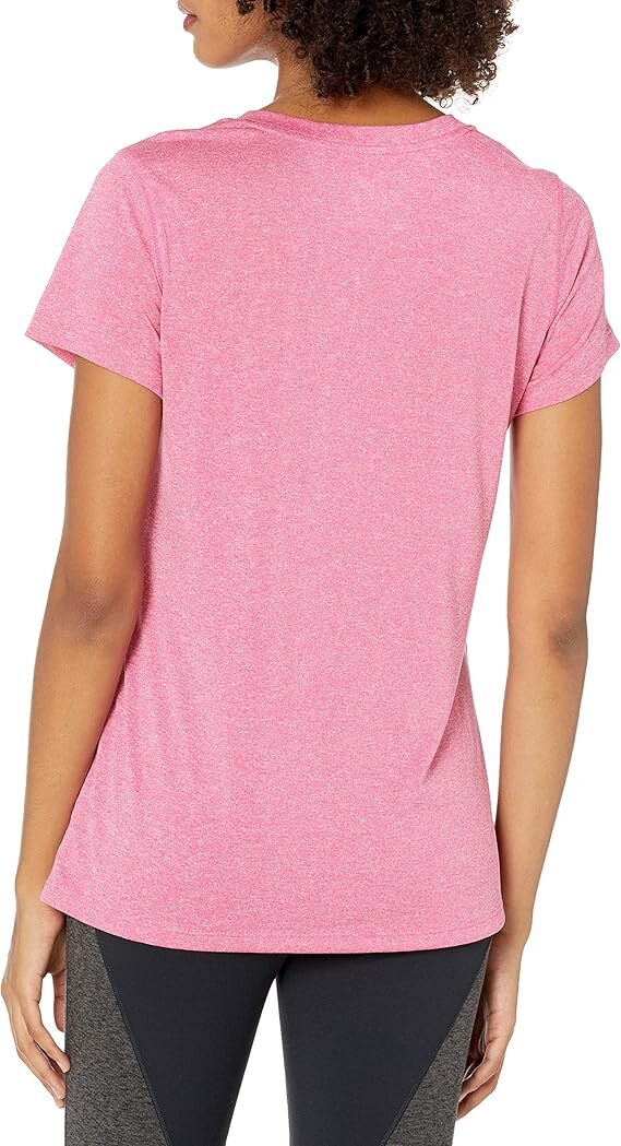Hanes Heathered V-Neck Tee Sport Womens Performance Cool DRI UV Protection Plain