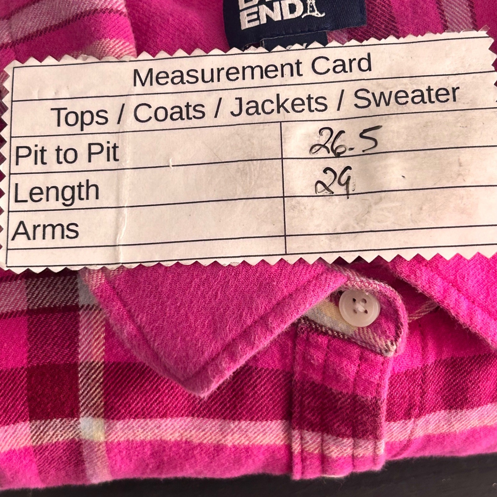 Lands End Womens Flannel Shirt 2x Warm Cozy Comfy Fall Spring Adventure Hiking