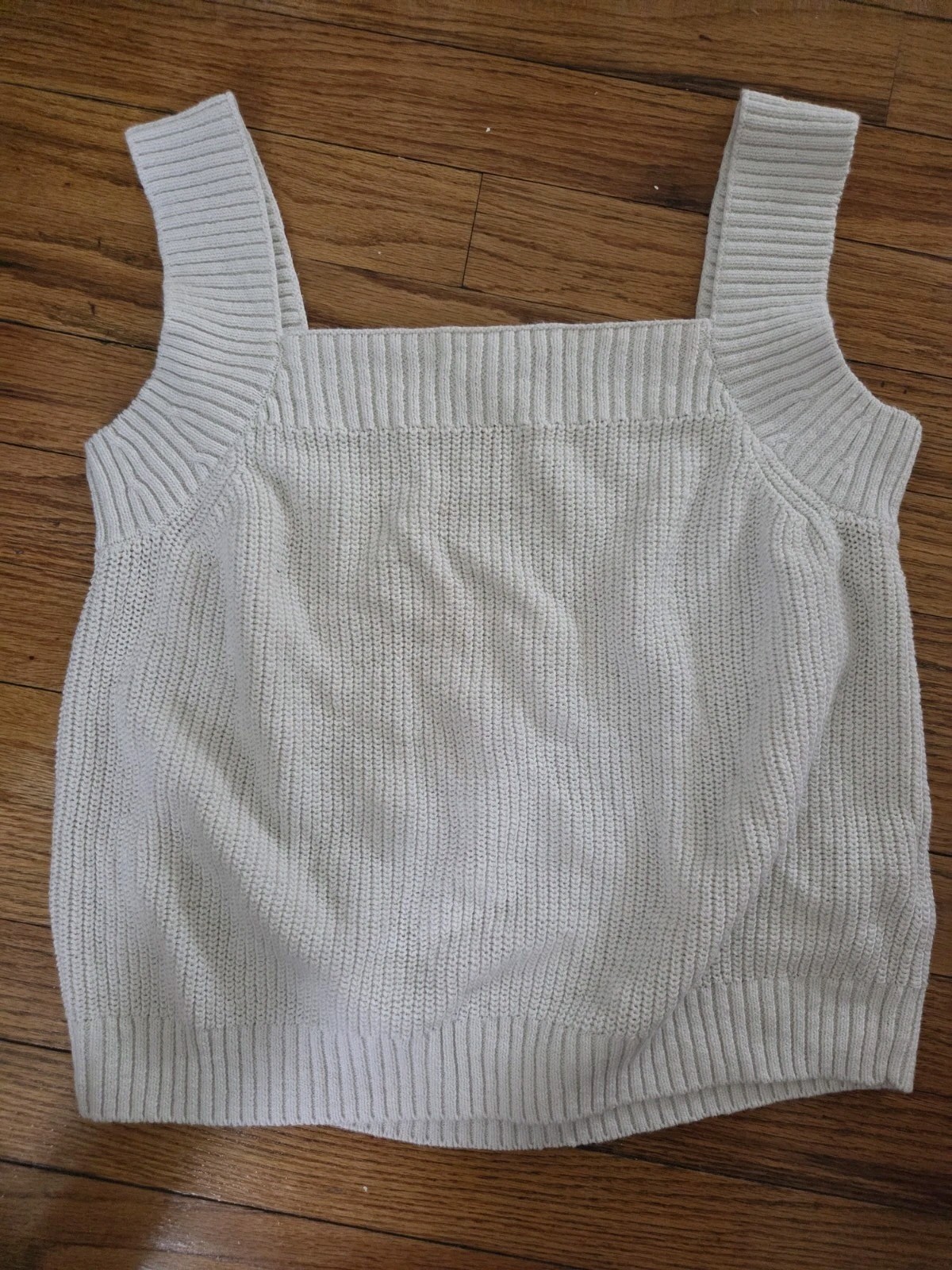 Tommy Bahama Cotton Linen Blend Knit Tank M Ivory