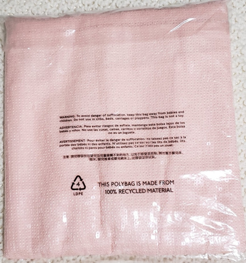 J. Crew Opaque Sequin Shell – Light Pink – XL – NEW