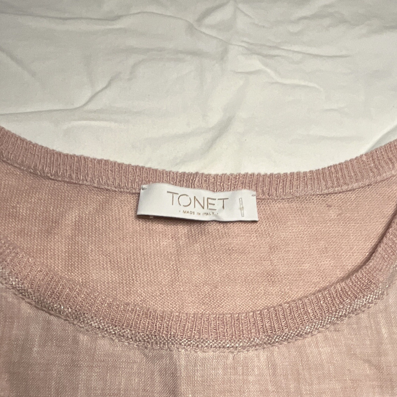 TONET Women’s 48 Pink Solid Round Neck Sleeveless Pullover Top Pocket (64)