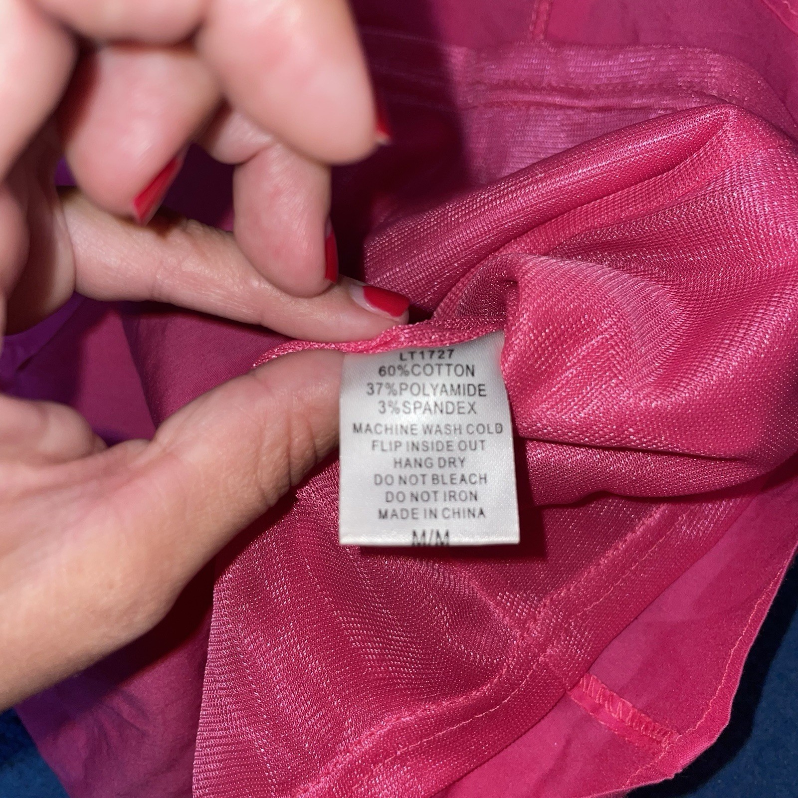 C. Luce Hot Pink One Shoulder Ruffle Blouse Top Medium