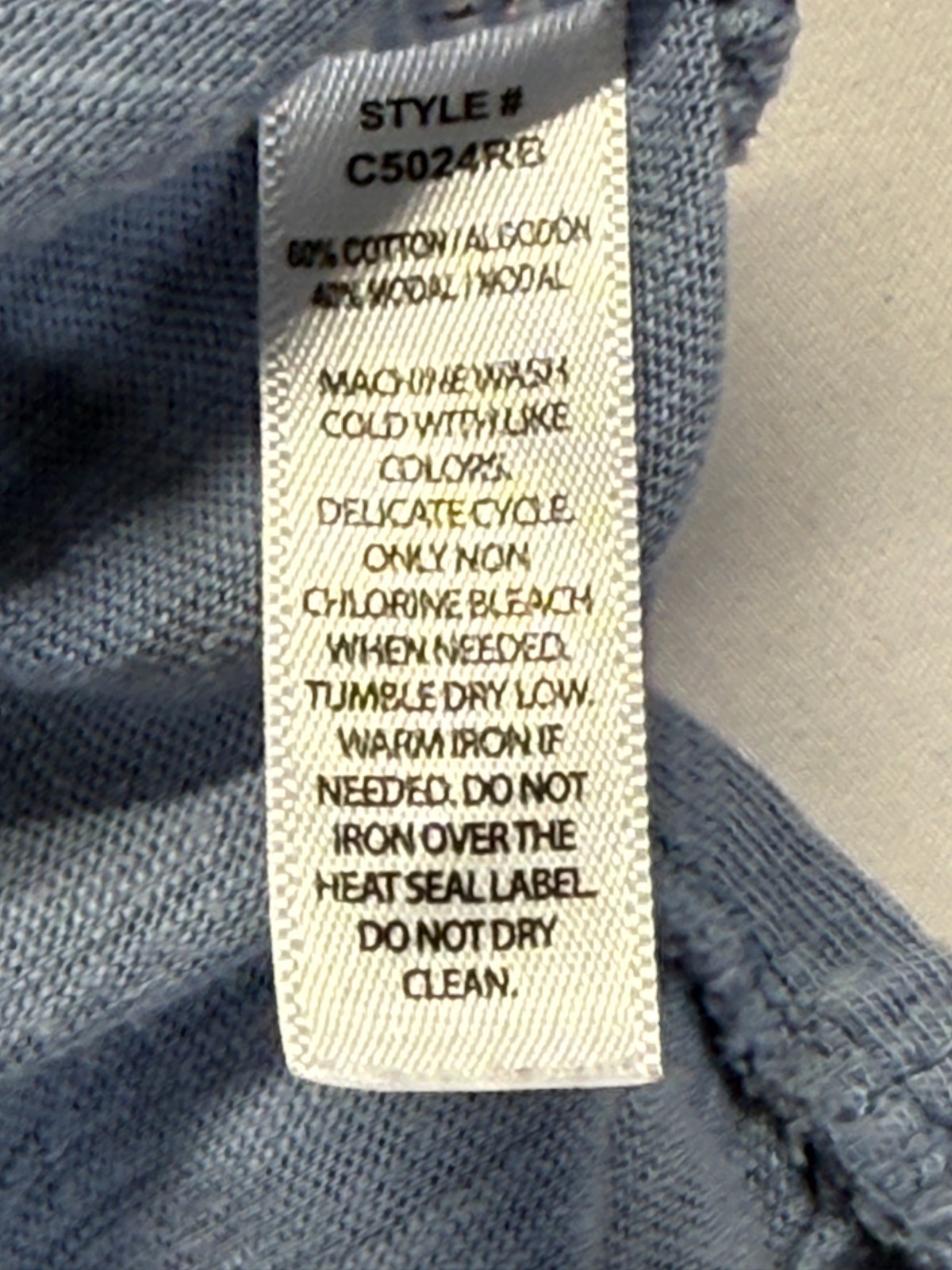 Felina T Shirt Womens Small Blue Cotton Slub Knit V Neck Outdoor Casual Wear Top