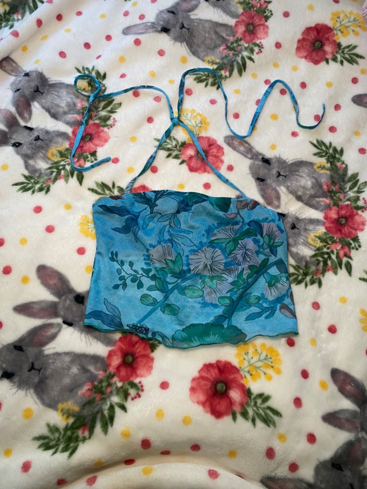 Repop floral mesh tank size XS adjustable straps so tags