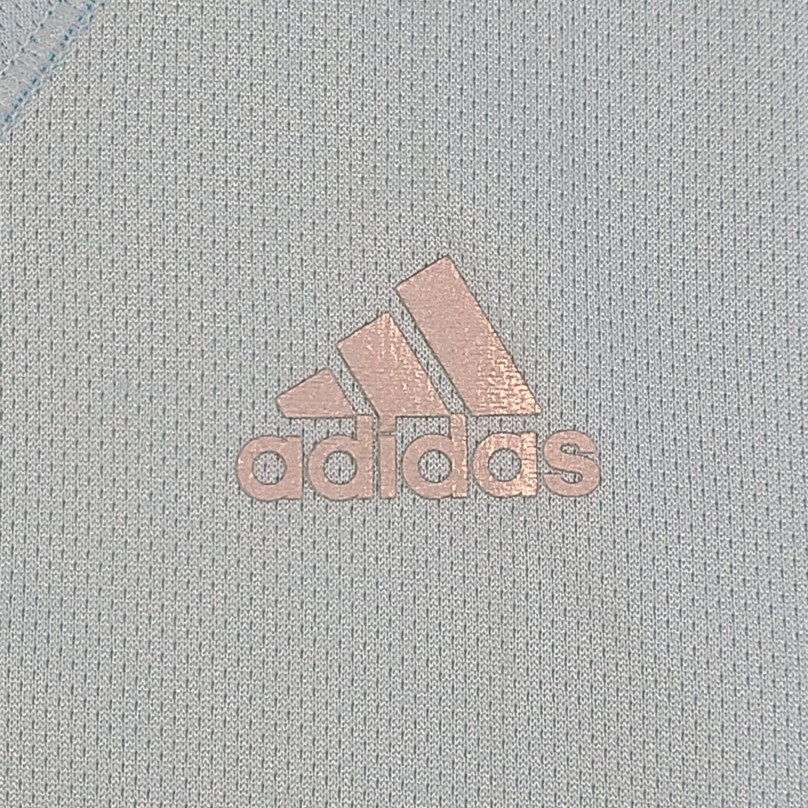 Adidas Shirt Womens Small Blue Climalite V Neck Training Workout Casual