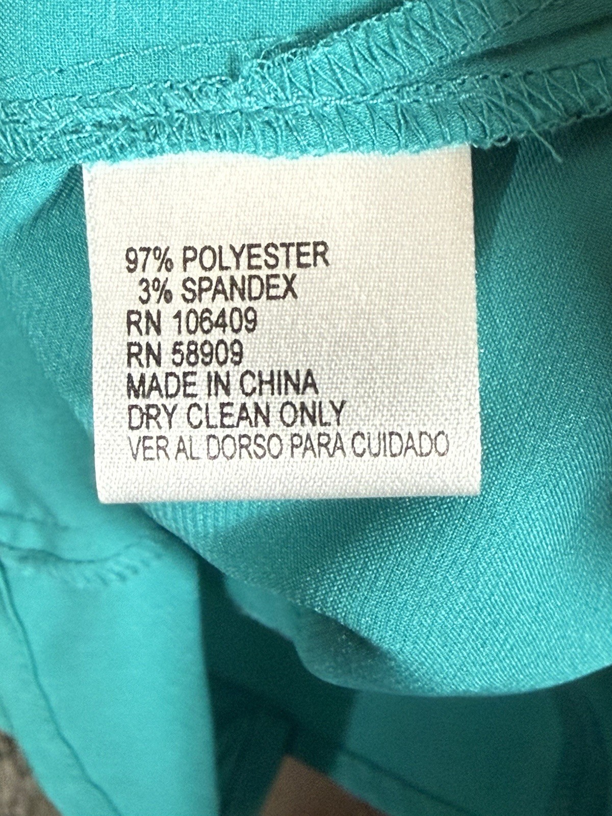 NWT Alex Marie Green Sleeveless Button Up Ruffled Top Size Petite Large