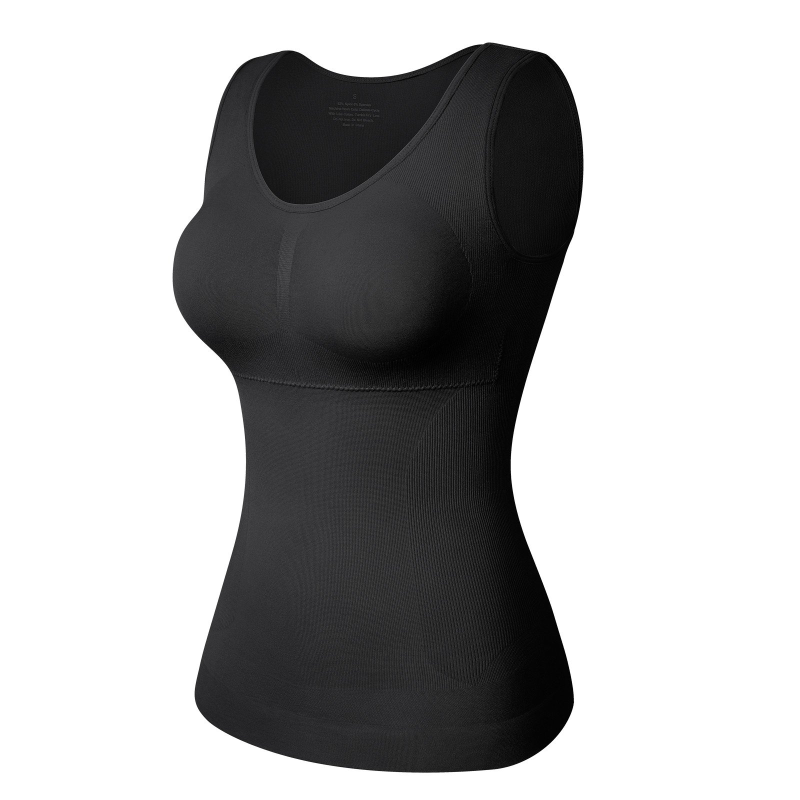 Womens Cami Shaper with Built in Bra Tummy Control Camisole Tank Top Body Shaper