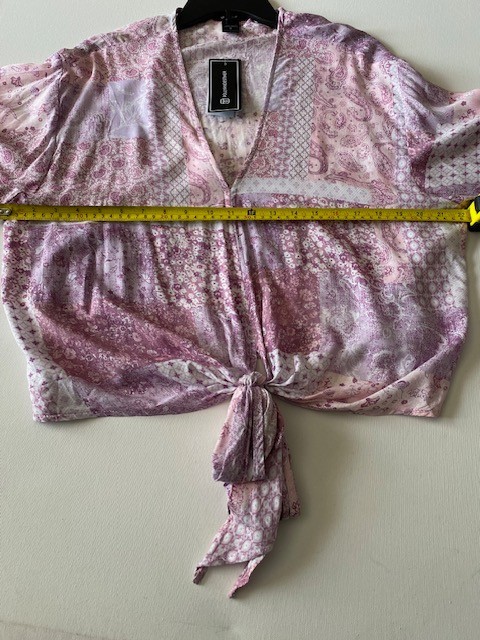 Just Polly tie-front kimono/blouse (Size Small)