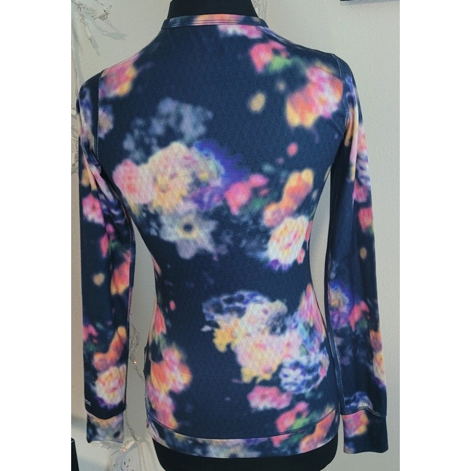 Burton Base Layer Crew XS Floral Ski Snowboard Athleisure Gorpcore Adventure