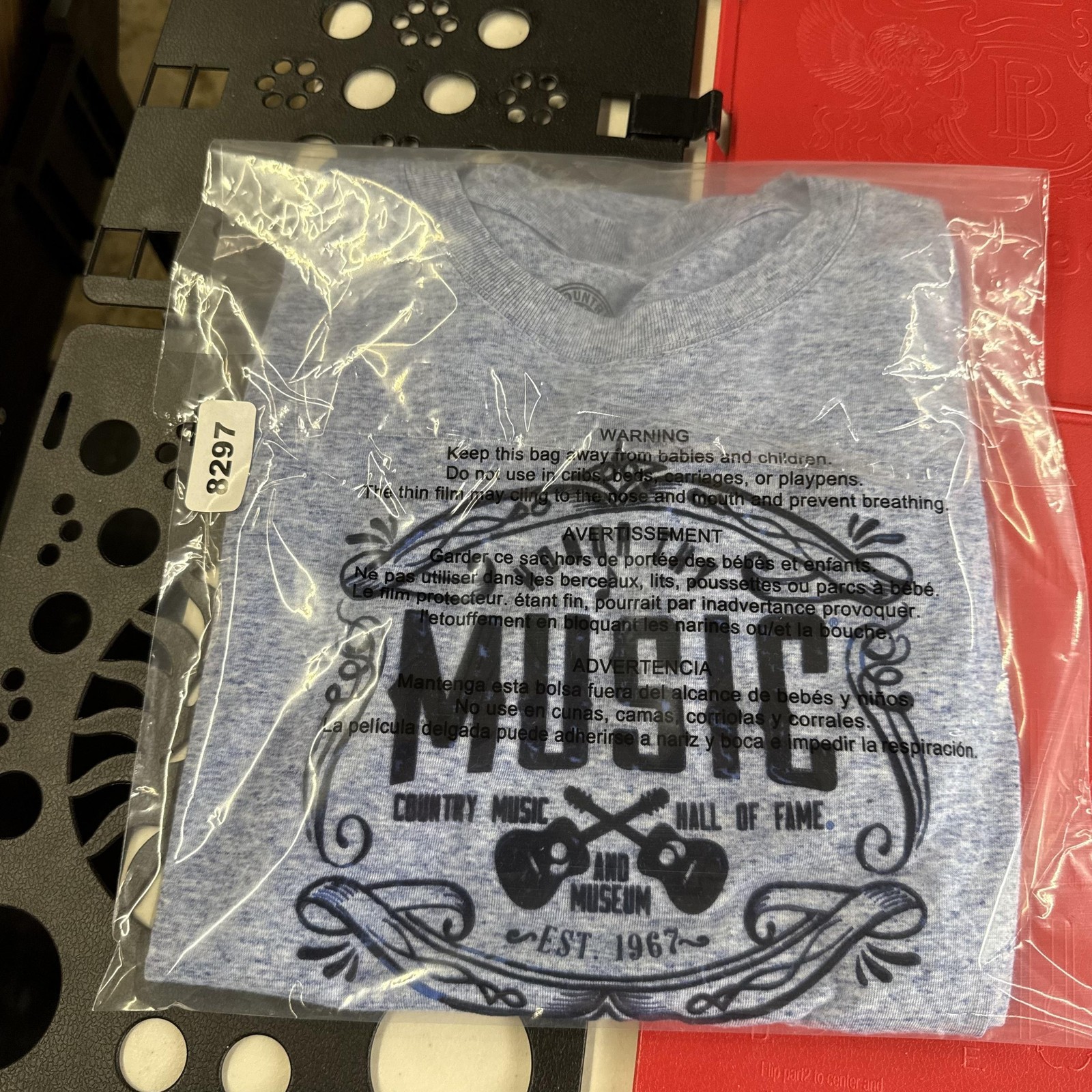 Country Music Hall Of Fame Shirt Womens Large Blue Music Tee Nashville NEW