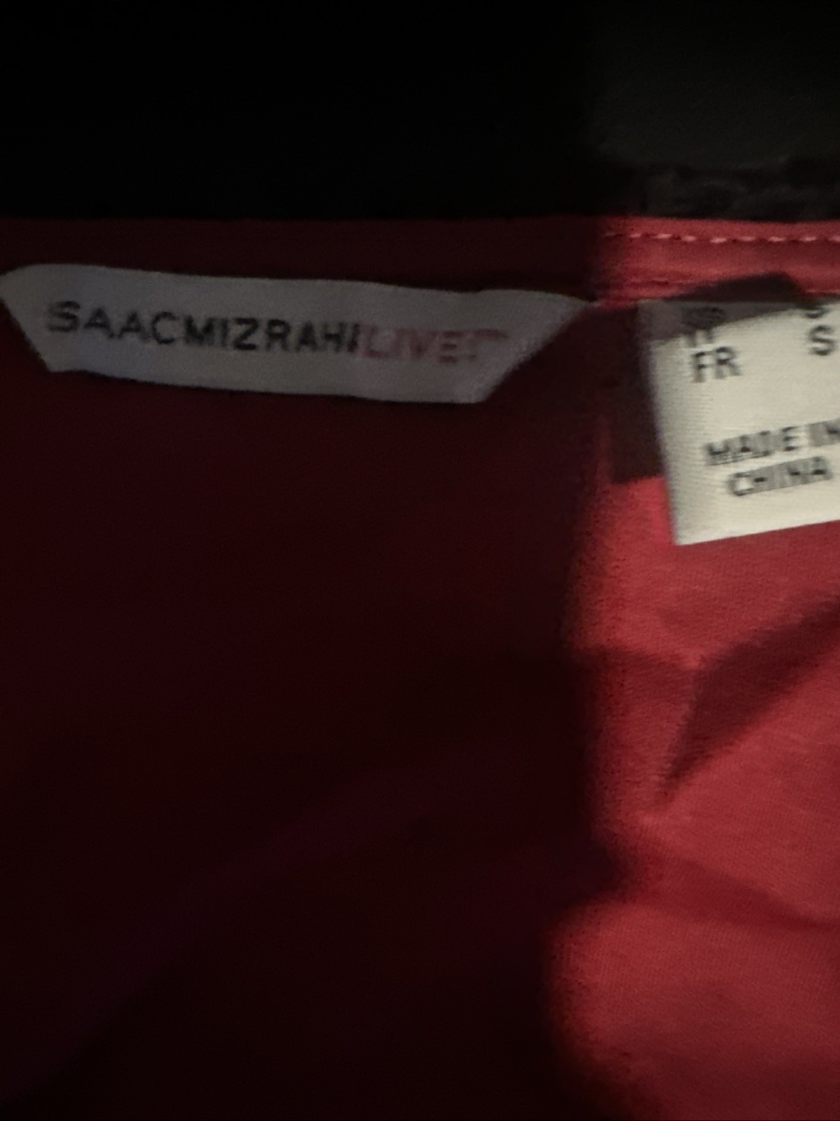 isaac mizrahi live Maroon Red Black Lace top xs Regency