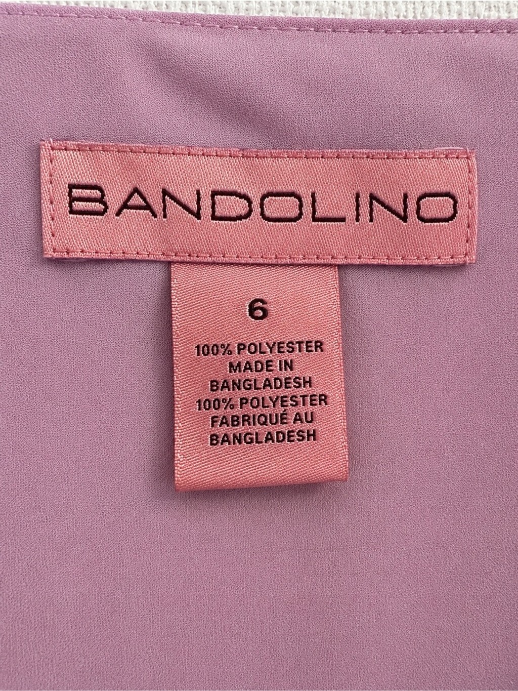 Bandolino Lavender Ruffle Lace-Up V-Neck Blouse