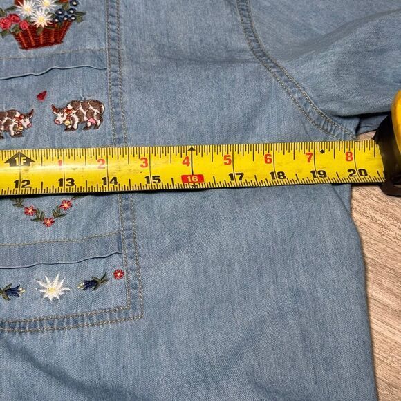 Betty Barclay button down blouse denim vintage