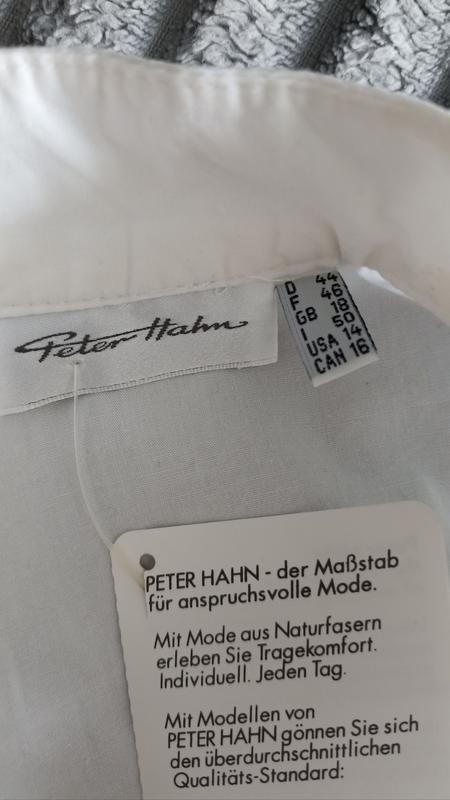 Peter Hahn vintage cotton women’s shirt, blouse size l
