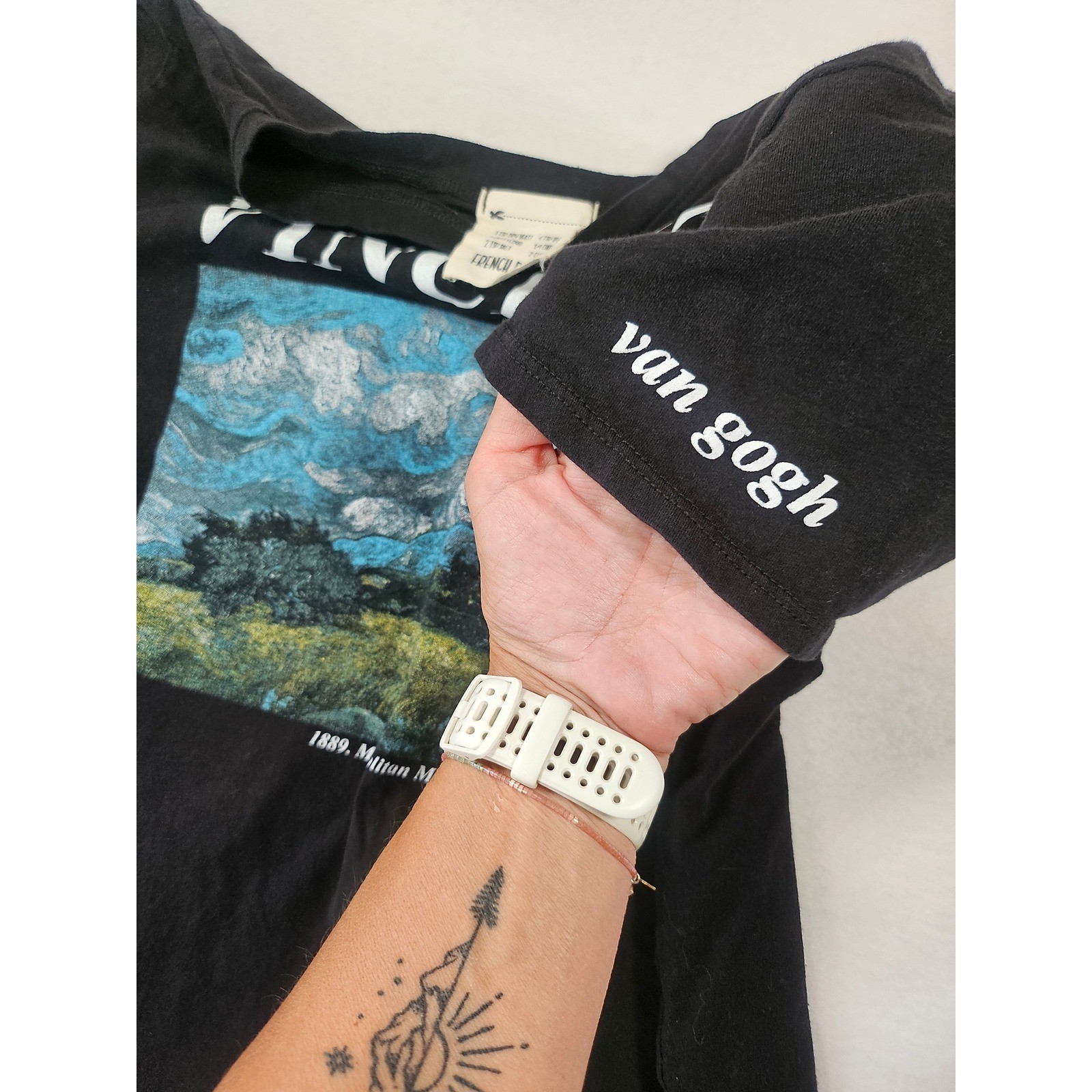 French Pastry Van Gogh Vincent Art Graphic T-Shirt Black XL Met Museum Tee