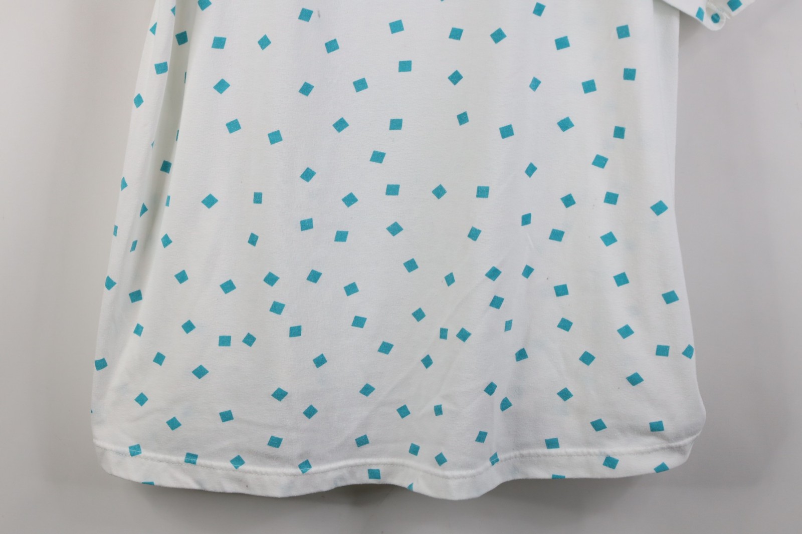 Vintage 90s Streetwear Womens Medium Geometric Box All Over Print T-Shirt White