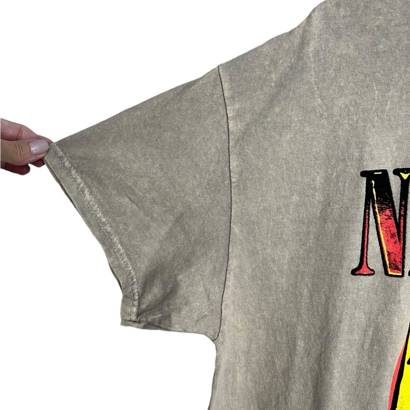 NIRVANA Smiley Face 90s Style Grunge Official Band Shirt Unisex Size Large