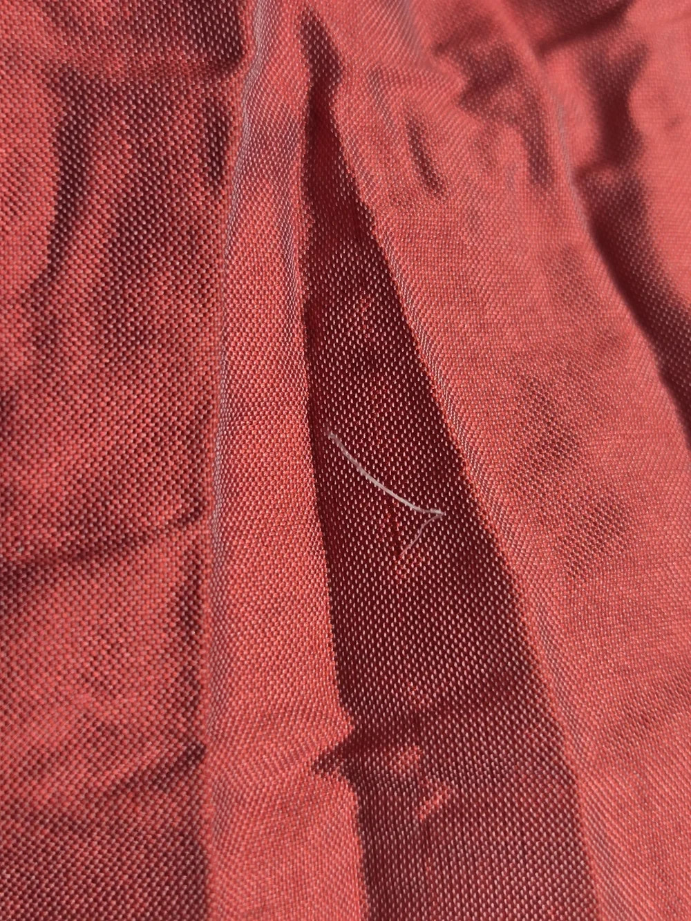 Vintage Beluva San Francisco Crinkle Pleated Jacket Shirt Red Art To Wear M