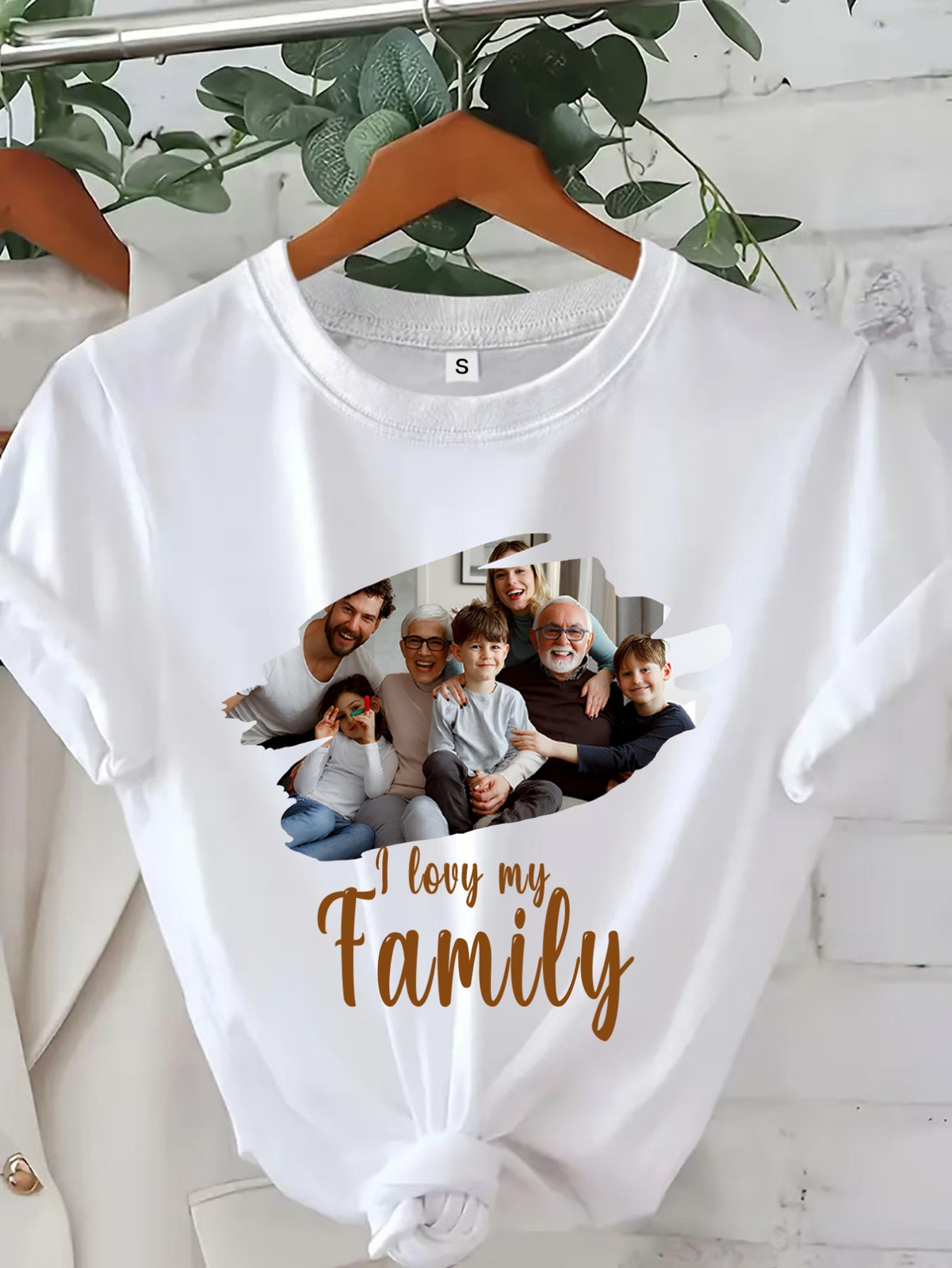 Unisex Custom Photo T-Shirt Personalized T-Shirt Business Logo Shirts Team Tops❀