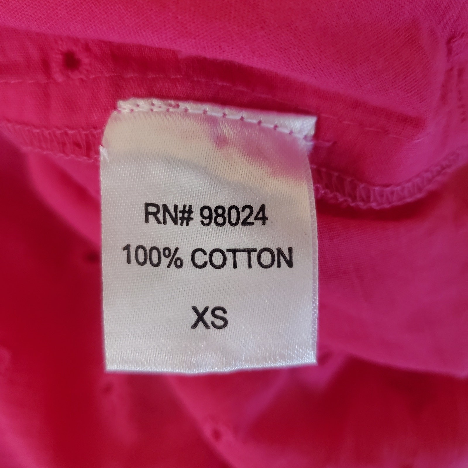 House of Harlow Pink Eyelet Blouse XS