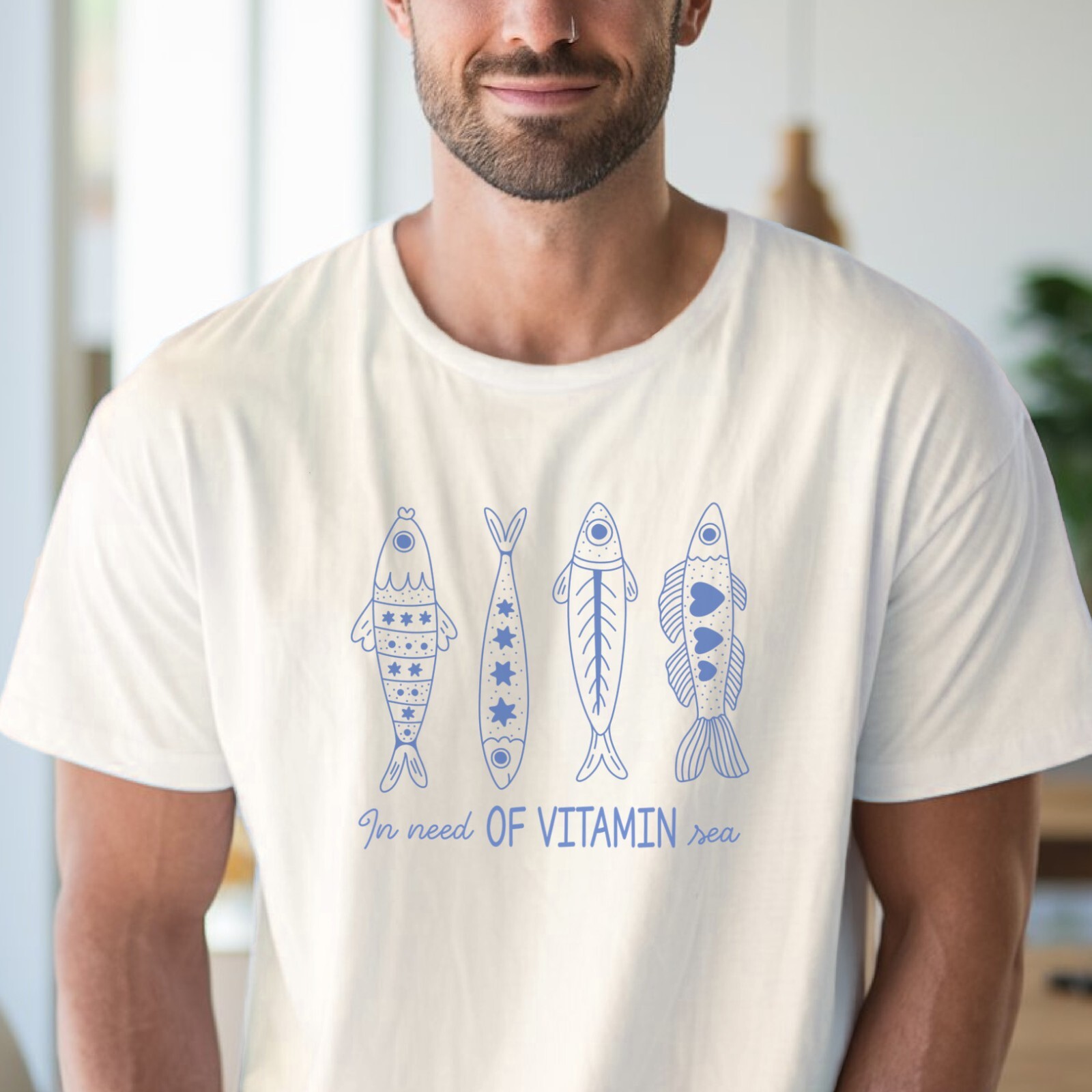 Vitamin Sea Shirt Cute Fish Tee Beach Ocean Top