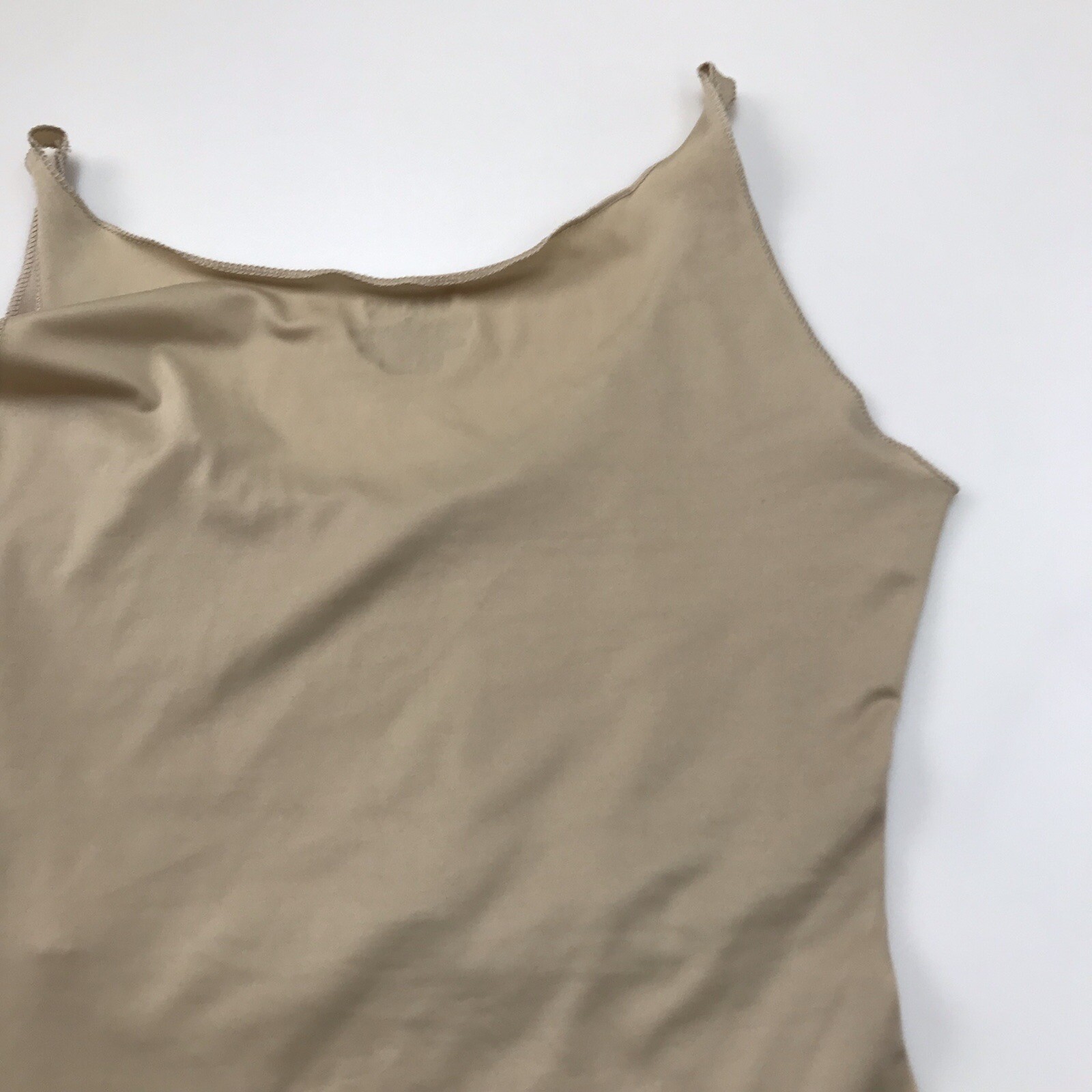 Spanx Hide & Sleek Cami Tank Size S Nude Compression Scoop Neck Top