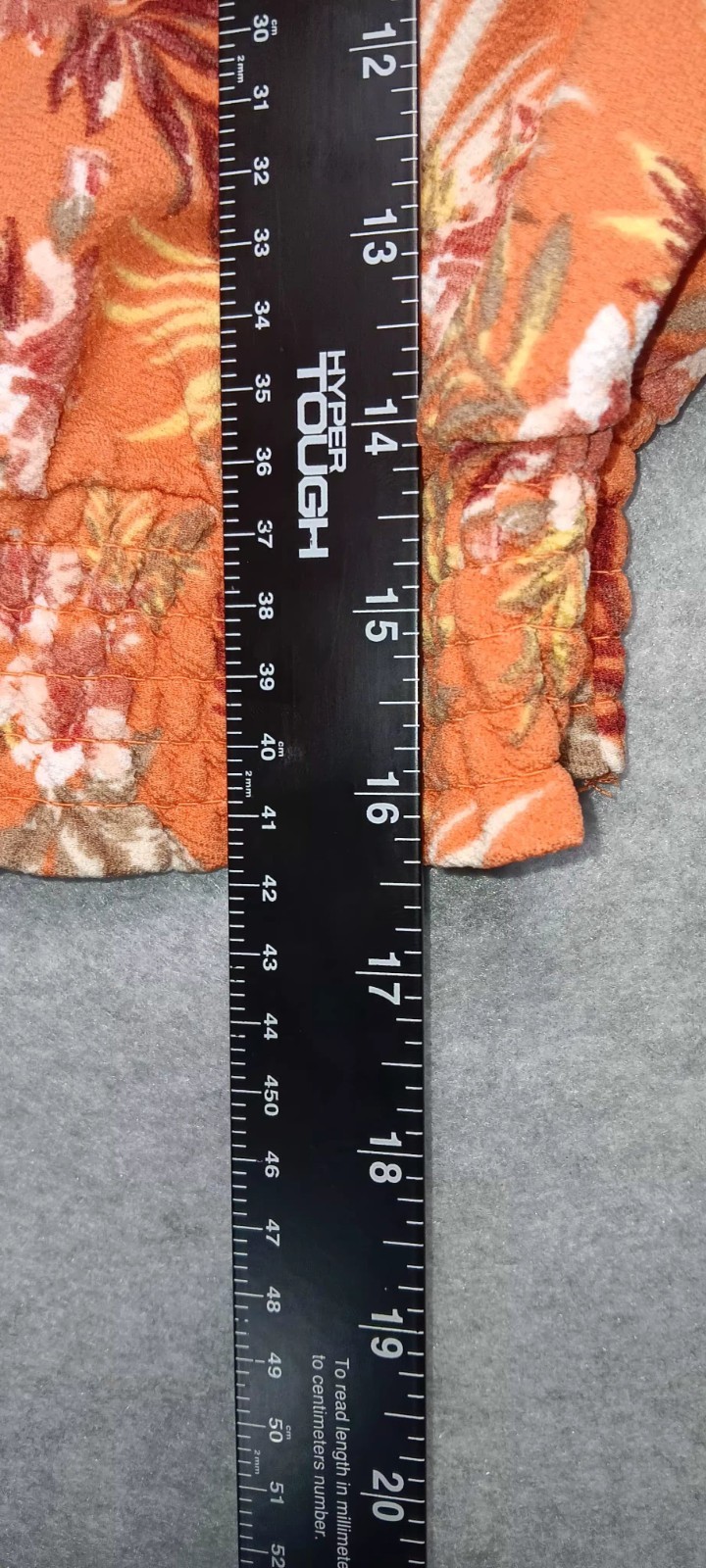 Derek Heart Women’s Tank Top Crop Top Size Medium Orange Floral Cinged Bottom