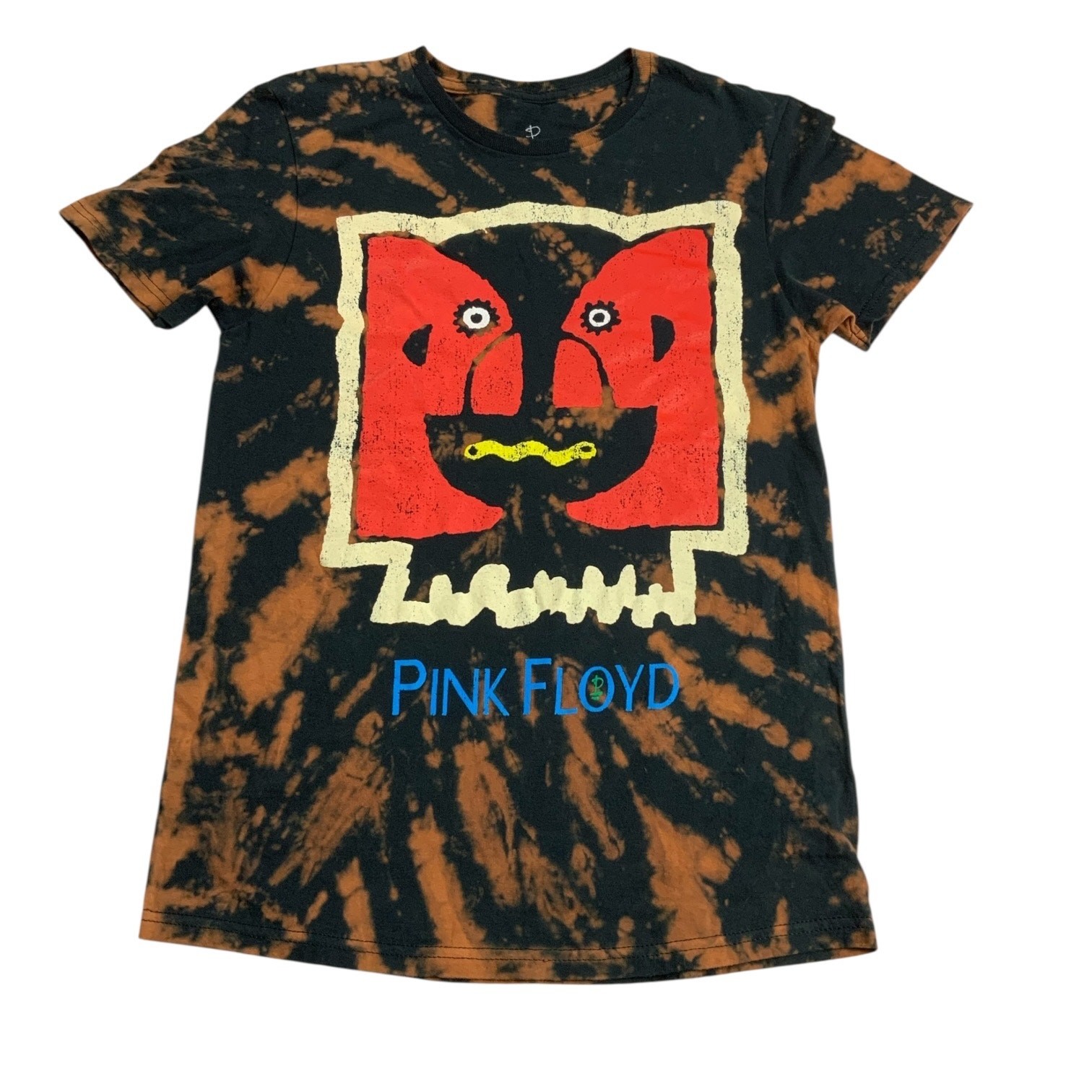 Pink Floyd Tie Dye Graphic T Shirt Women’s Small Black Orange 2021 NWT