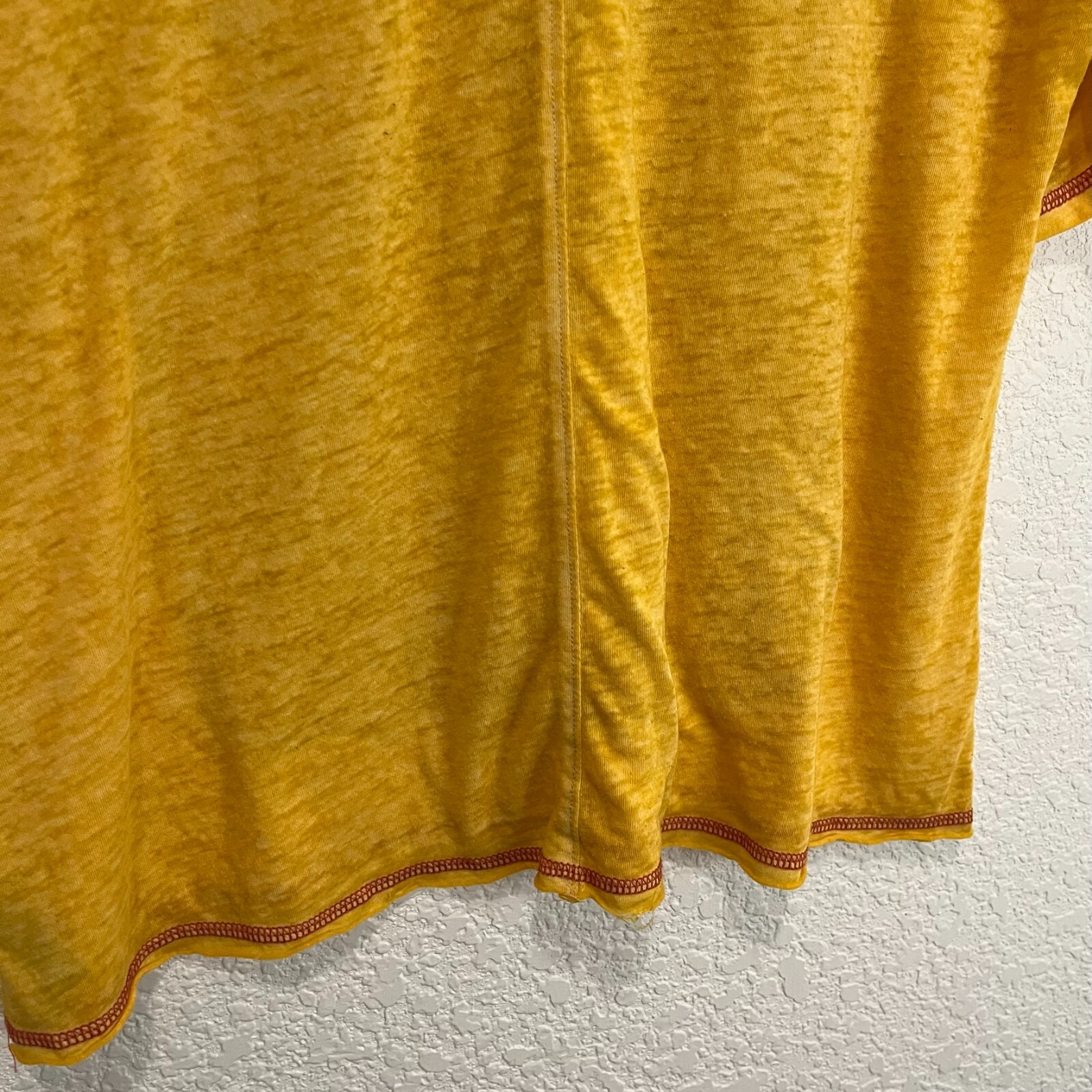 Wizarding World of Harry Potter Hogwarts Yellow Burnout Graphic Tee Women Size M
