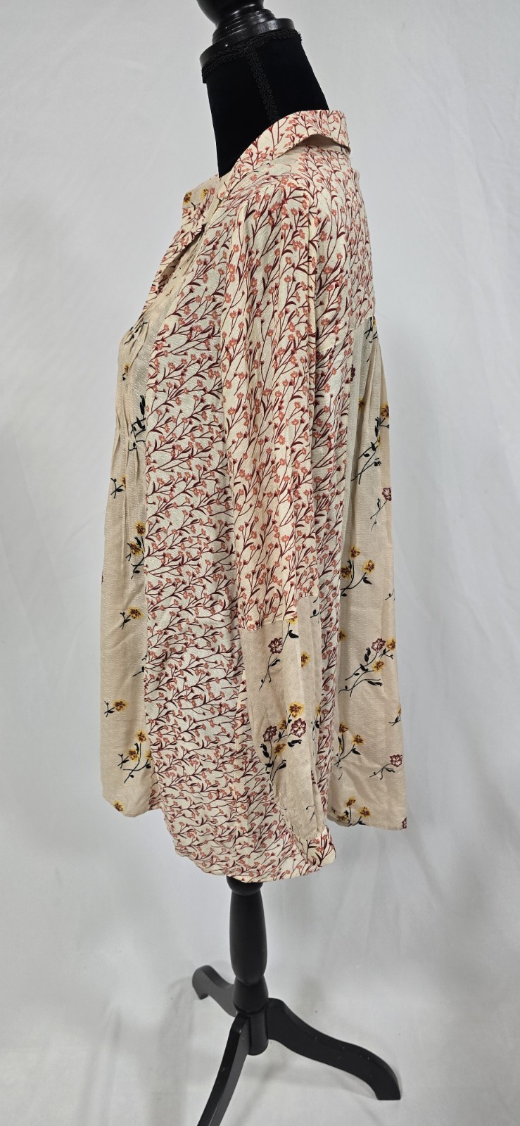 Jane And Delancey blouse women M floral long sleeve boho peasant cottagecore